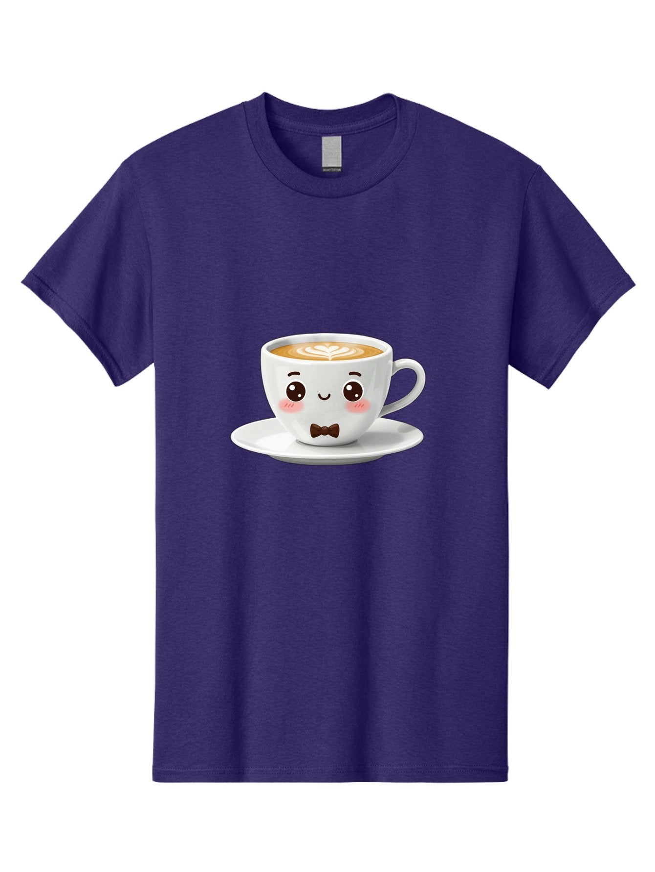 Cup-Of-Coffee-2 Men'S Graphic Tee, 100% Cotton, Comfortable Casual Summer Wear, Machine Washable, Cute Coffee Cup, Cartoon Character, Latte Art, Coffee Lover, Morning Pick-Me-Up, Adorable Design, Coffee Culture, Espresso, Bab834 7