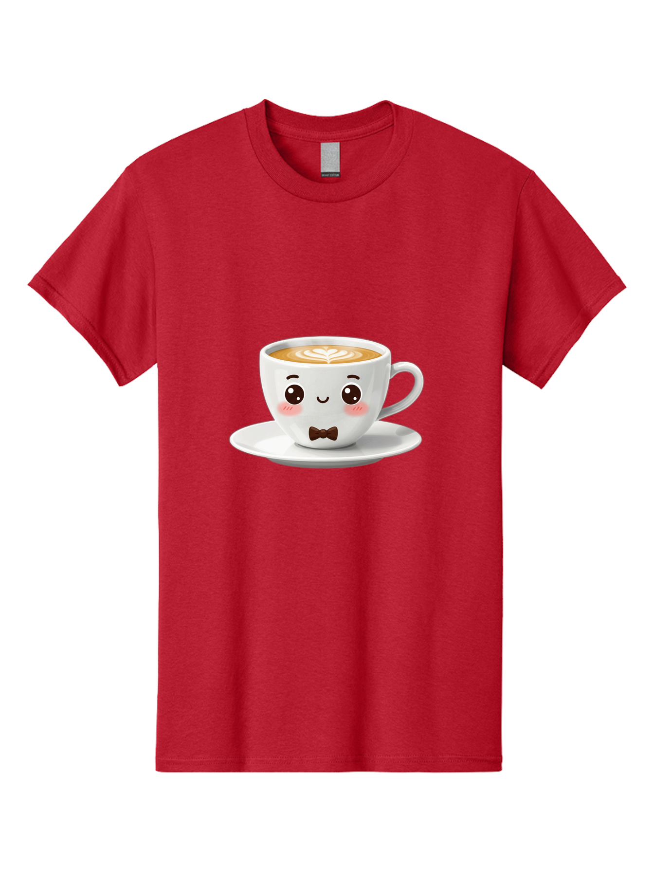 Cup-Of-Coffee-2 Men'S Graphic Tee, 100% Cotton, Comfortable Casual Summer Wear, Machine Washable, Cute Coffee Cup, Cartoon Character, Latte Art, Coffee Lover, Morning Pick-Me-Up, Adorable Design, Coffee Culture, Espresso, Bab834 5