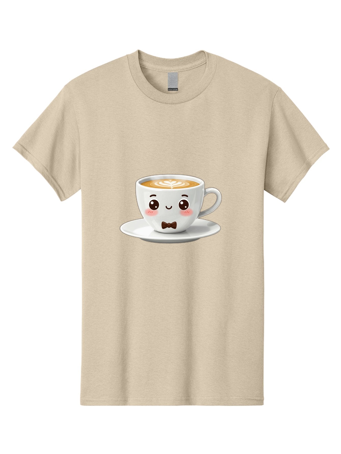 Cup-Of-Coffee-2 Men'S Graphic Tee, 100% Cotton, Comfortable Casual Summer Wear, Machine Washable, Cute Coffee Cup, Cartoon Character, Latte Art, Coffee Lover, Morning Pick-Me-Up, Adorable Design, Coffee Culture, Espresso, Bab834 5