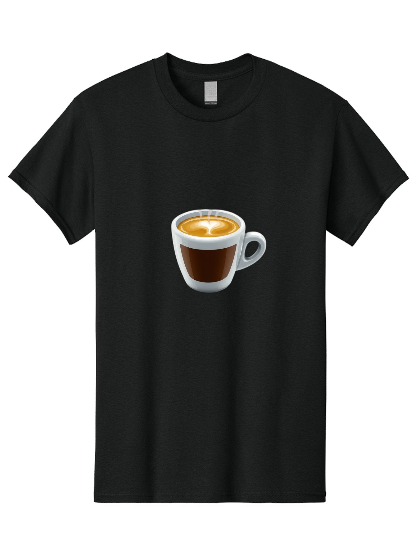 Cup-Of-Coffee-4 Men'S Graphic Tee, 100% Cotton, Comfortable Casual Summer Wear, Machine Washable, Coffee Cup, Espresso, Latte Art, Steaming Hot, Morning Coffee, Caffeine, Coffee Break Bab836