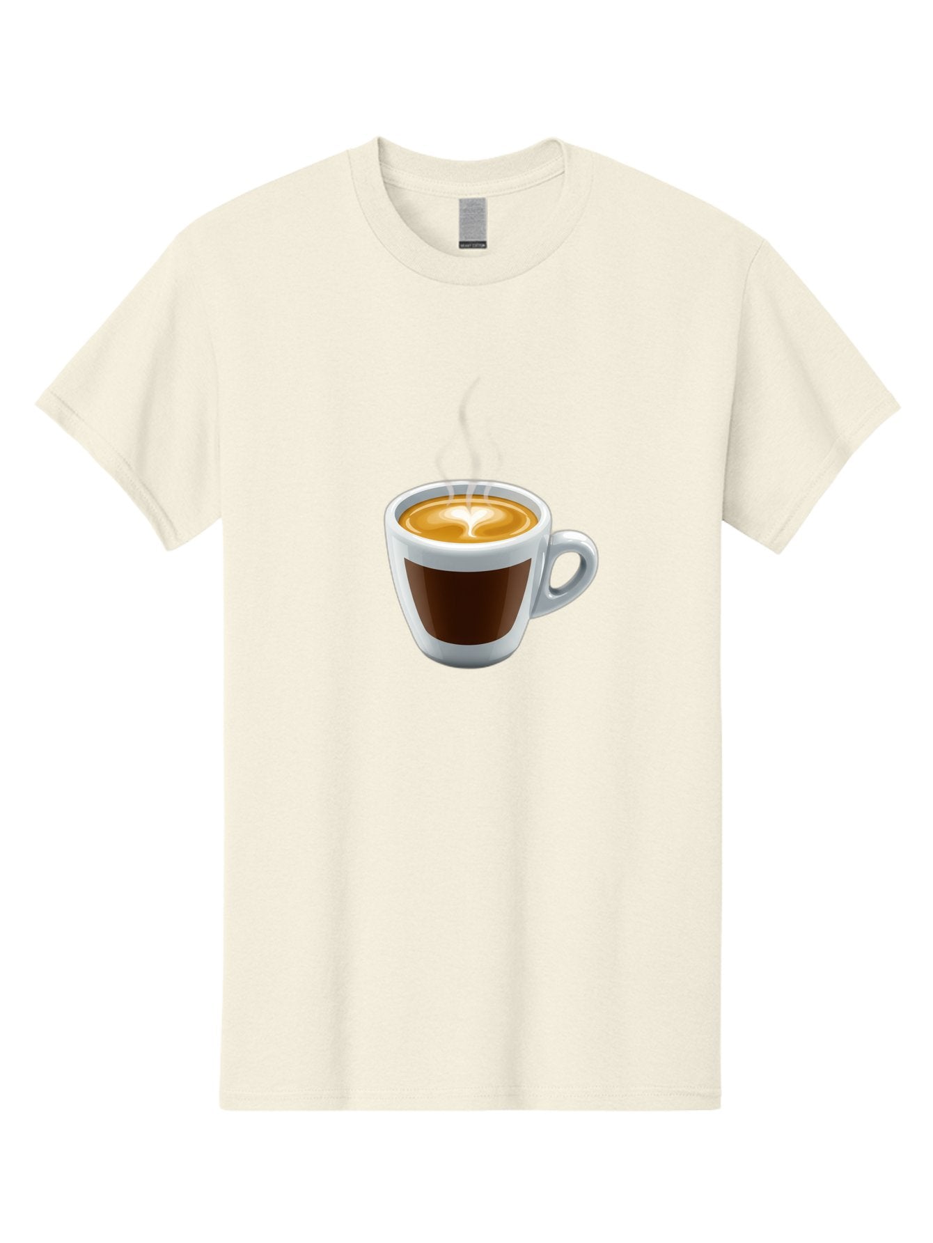 Cup-Of-Coffee-4 Men'S Graphic Tee, 100% Cotton, Comfortable Casual Summer Wear, Machine Washable, Coffee Cup, Espresso, Latte Art, Steaming Hot, Morning Coffee, Caffeine, Coffee Break Bab836
