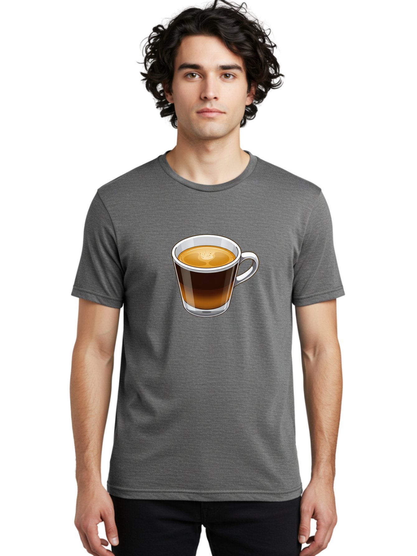 Cup-Of-Coffee-5 Men'S Graphic Tee, 100% Cotton, Comfortable Casual Summer Wear, Machine Washable, Coffee In A Mug, Espresso Cup, Coffee Beverage, Morning Coffee, Caffeine Drink, Hot Beverage, Coffee Culture Bab837 28