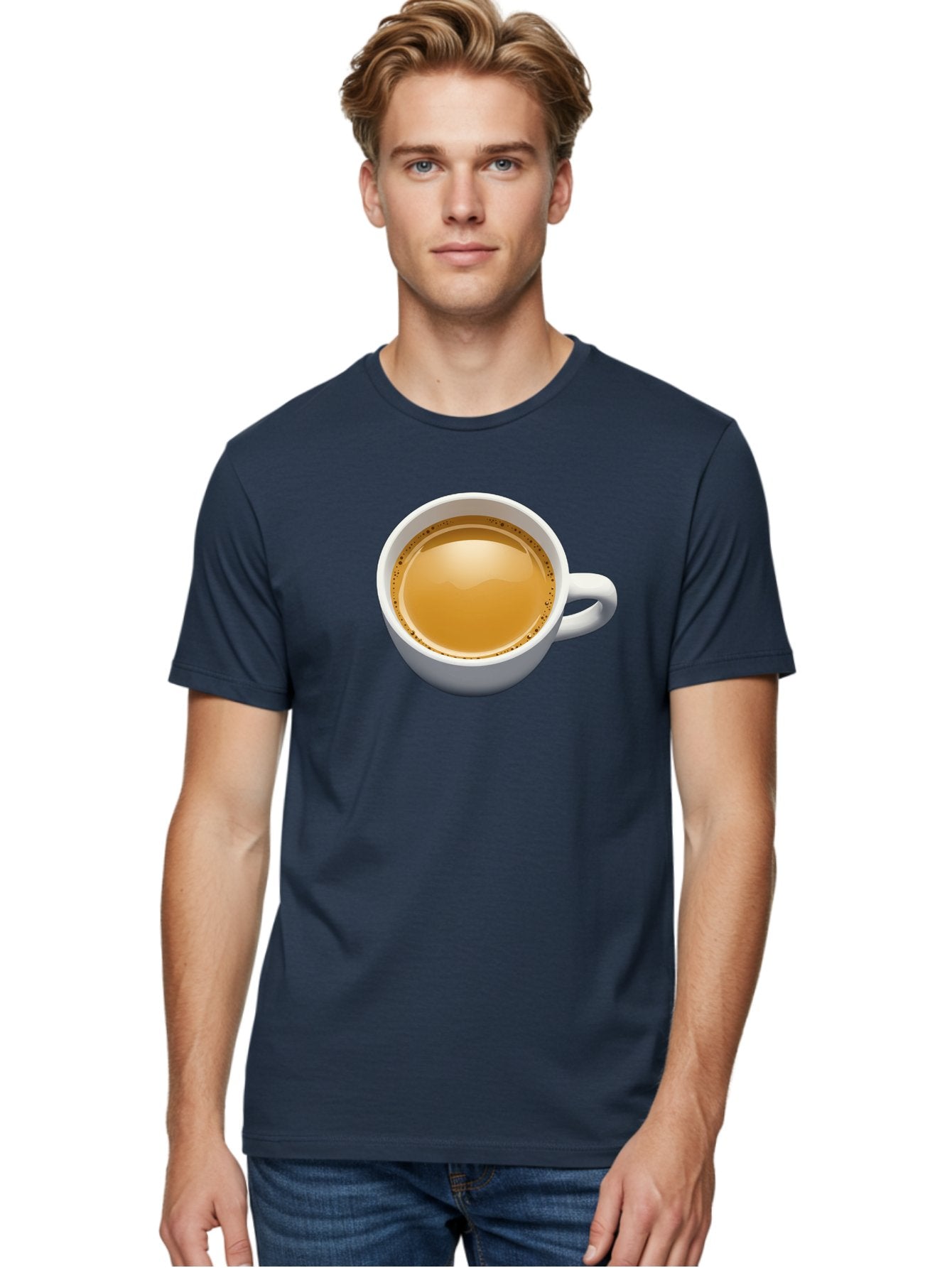 Cup-Of-Coffee-7 Men'S Graphic Tee, 100% Cotton, Comfortable Casual Summer Wear, Machine Washable, Coffee Cup, Morning Coffee, Coffee Time, Morning Routine, Caffeine Boost, Warm Beverage, Tea Or Coffee Bab839 24