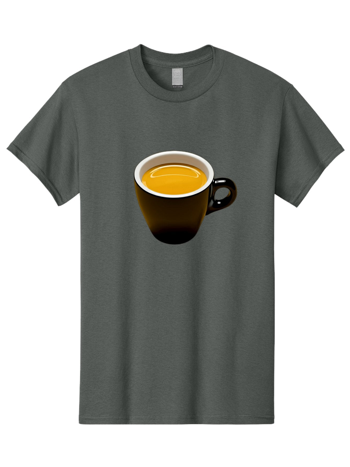 Cup-Of-Tea Men'S Graphic Tee, 100% Cotton, Comfortable Casual Summer Wear, Machine Washable, Black Tea Cup, Yellow Tea, Coffee Mug, Morning Beverage, Relaxing Drink, Cozy Atmosphere, Tea Time, Warm Beverage, Soothing Tea Bab841 12