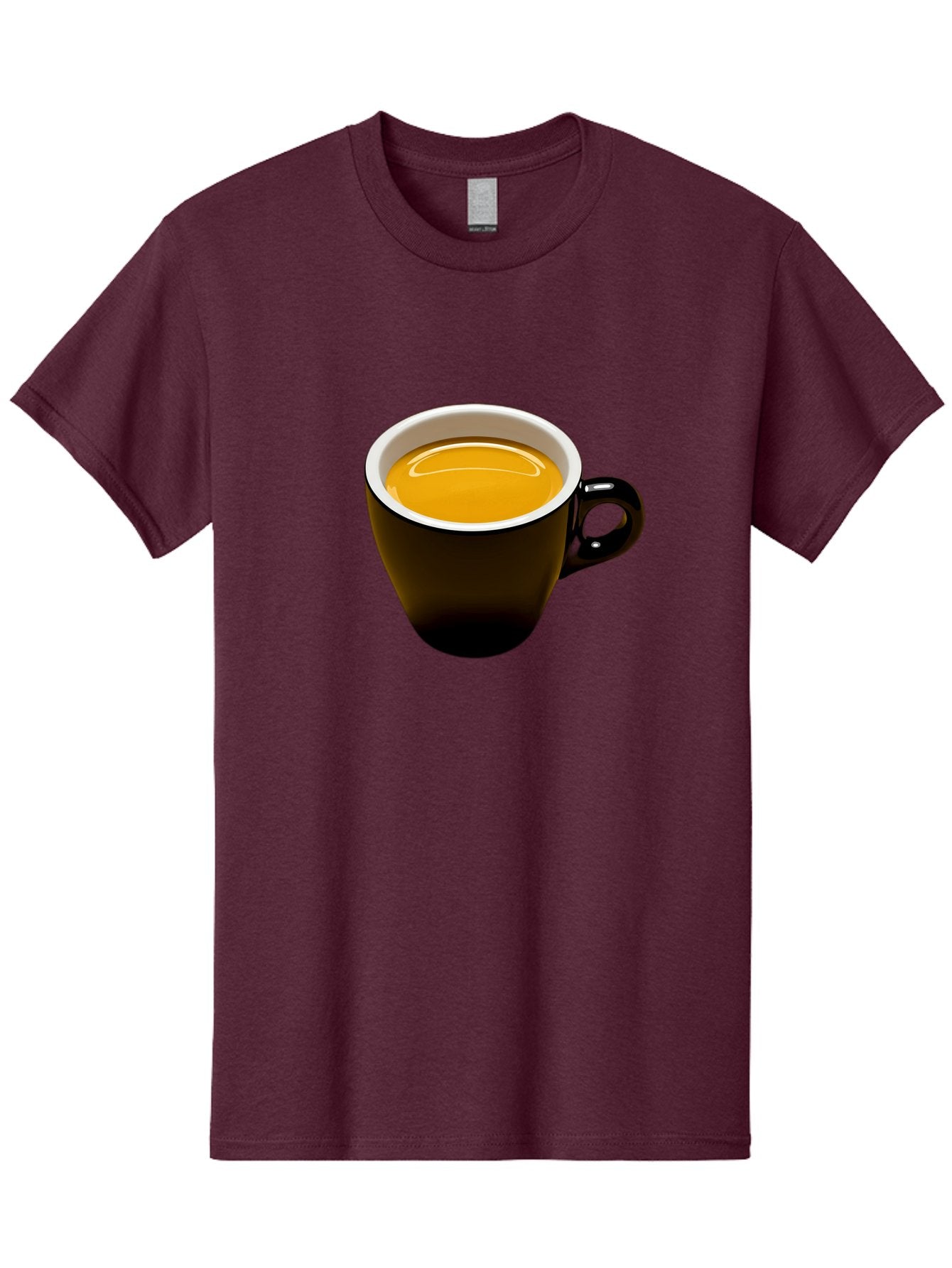 Cup-Of-Tea Men'S Graphic Tee, 100% Cotton, Comfortable Casual Summer Wear, Machine Washable, Black Tea Cup, Yellow Tea, Coffee Mug, Morning Beverage, Relaxing Drink, Cozy Atmosphere, Tea Time, Warm Beverage, Soothing Tea Bab841