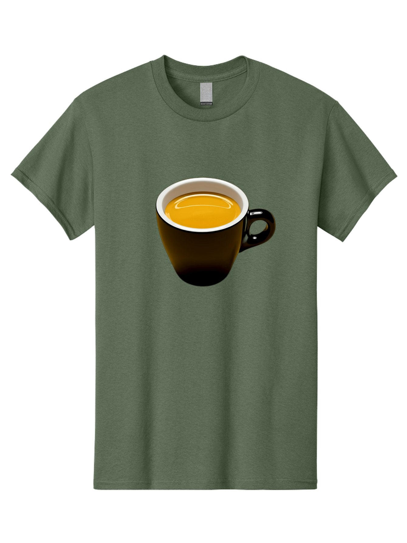Cup-Of-Tea Men'S Graphic Tee, 100% Cotton, Comfortable Casual Summer Wear, Machine Washable, Black Tea Cup, Yellow Tea, Coffee Mug, Morning Beverage, Relaxing Drink, Cozy Atmosphere, Tea Time, Warm Beverage, Soothing Tea Bab841 9