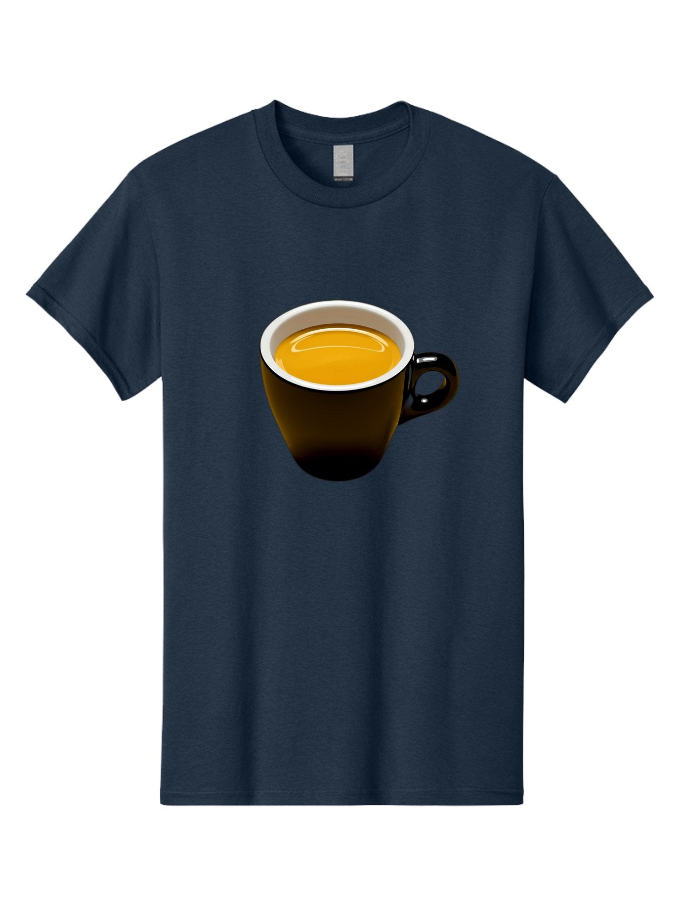 Cup-Of-Tea Men'S Graphic Tee, 100% Cotton, Comfortable Casual Summer Wear, Machine Washable, Black Tea Cup, Yellow Tea, Coffee Mug, Morning Beverage, Relaxing Drink, Cozy Atmosphere, Tea Time, Warm Beverage, Soothing Tea Bab841 15