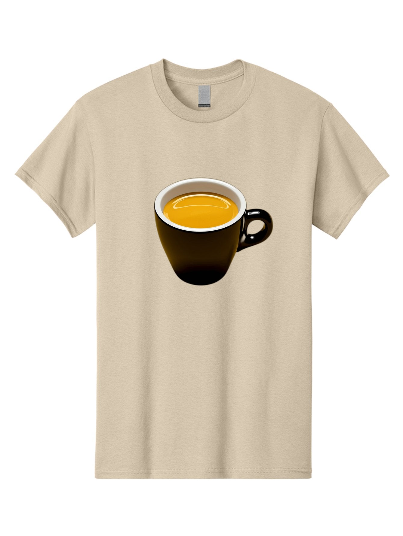 Cup-Of-Tea Men'S Graphic Tee, 100% Cotton, Comfortable Casual Summer Wear, Machine Washable, Black Tea Cup, Yellow Tea, Coffee Mug, Morning Beverage, Relaxing Drink, Cozy Atmosphere, Tea Time, Warm Beverage, Soothing Tea Bab841 5