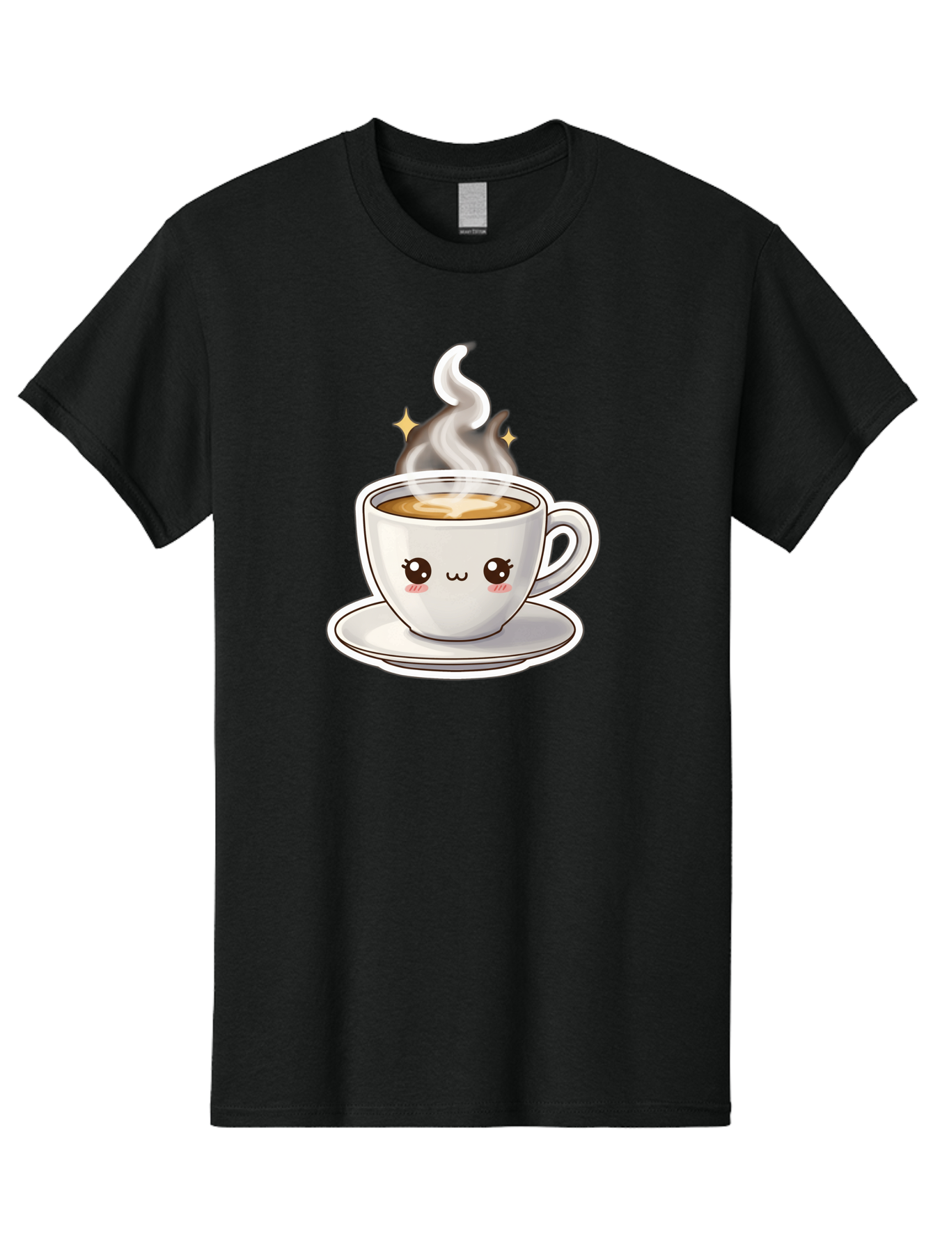 Cute-Coffee-Cup Men'S Graphic Tee, 100% Cotton, Comfortable Casual Summer Wear, Machine Washable, Cute Coffee Cup, Coffee, Coffee Break, Cartoon Character, Steaming Hot Beverage, Kawaii, Morning Pick-Me-Up, Coffee Lover, Happy Face, Espresso Bab846 9