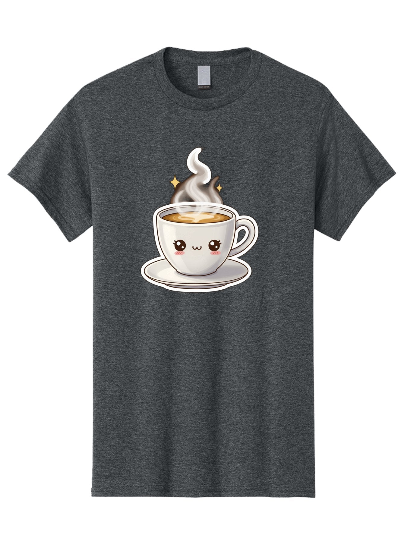 Cute-Coffee-Cup Men'S Graphic Tee, 100% Cotton, Comfortable Casual Summer Wear, Machine Washable, Cute Coffee Cup, Coffee, Coffee Break, Cartoon Character, Steaming Hot Beverage, Kawaii, Morning Pick-Me-Up, Coffee Lover, Happy Face, Espresso Bab846 10