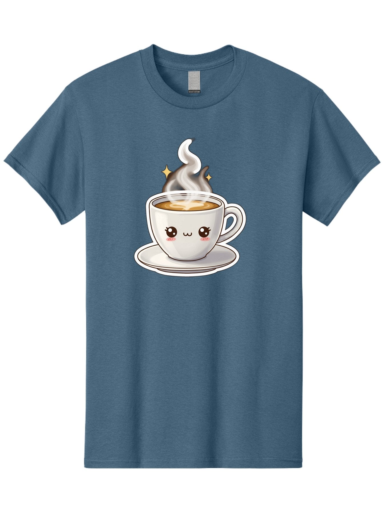 Cute-Coffee-Cup Men'S Graphic Tee, 100% Cotton, Comfortable Casual Summer Wear, Machine Washable, Cute Coffee Cup, Coffee, Coffee Break, Cartoon Character, Steaming Hot Beverage, Kawaii, Morning Pick-Me-Up, Coffee Lover, Happy Face, Espresso Bab846 5