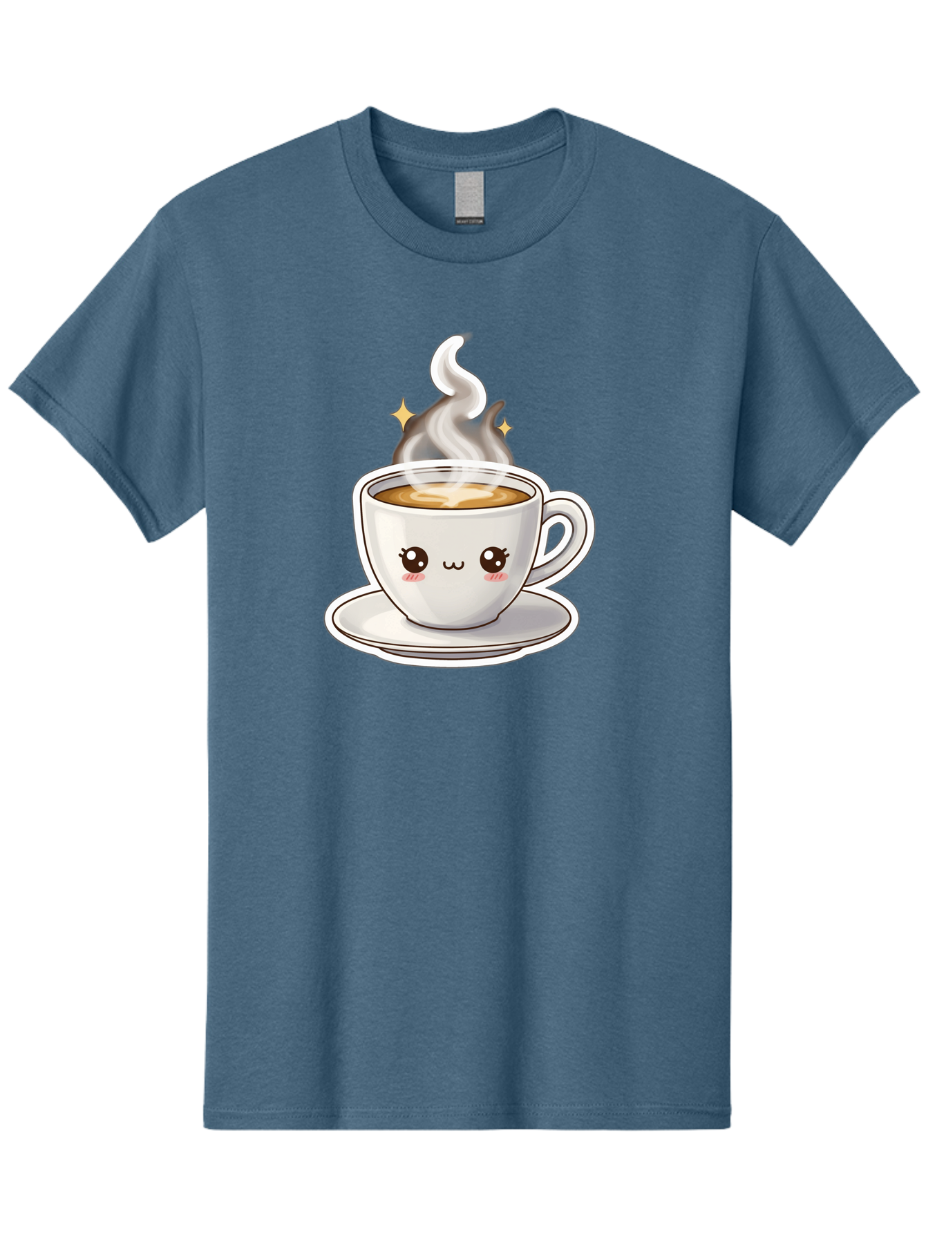 Cute-Coffee-Cup Men'S Graphic Tee, 100% Cotton, Comfortable Casual Summer Wear, Machine Washable, Cute Coffee Cup, Coffee, Coffee Break, Cartoon Character, Steaming Hot Beverage, Kawaii, Morning Pick-Me-Up, Coffee Lover, Happy Face, Espresso Bab846 8