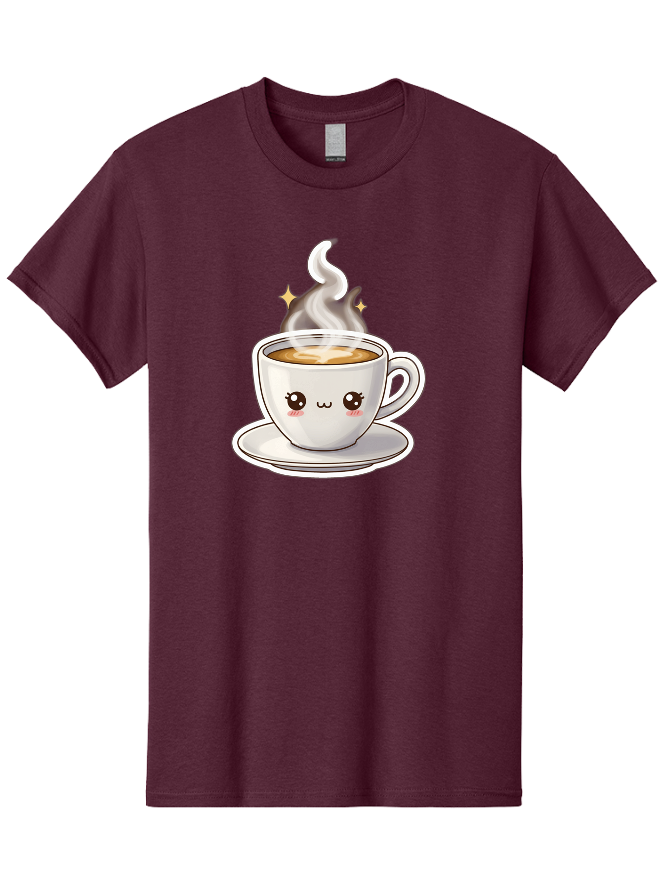 Cute-Coffee-Cup Men'S Graphic Tee, 100% Cotton, Comfortable Casual Summer Wear, Machine Washable, Cute Coffee Cup, Coffee, Coffee Break, Cartoon Character, Steaming Hot Beverage, Kawaii, Morning Pick-Me-Up, Coffee Lover, Happy Face, Espresso Bab846 10