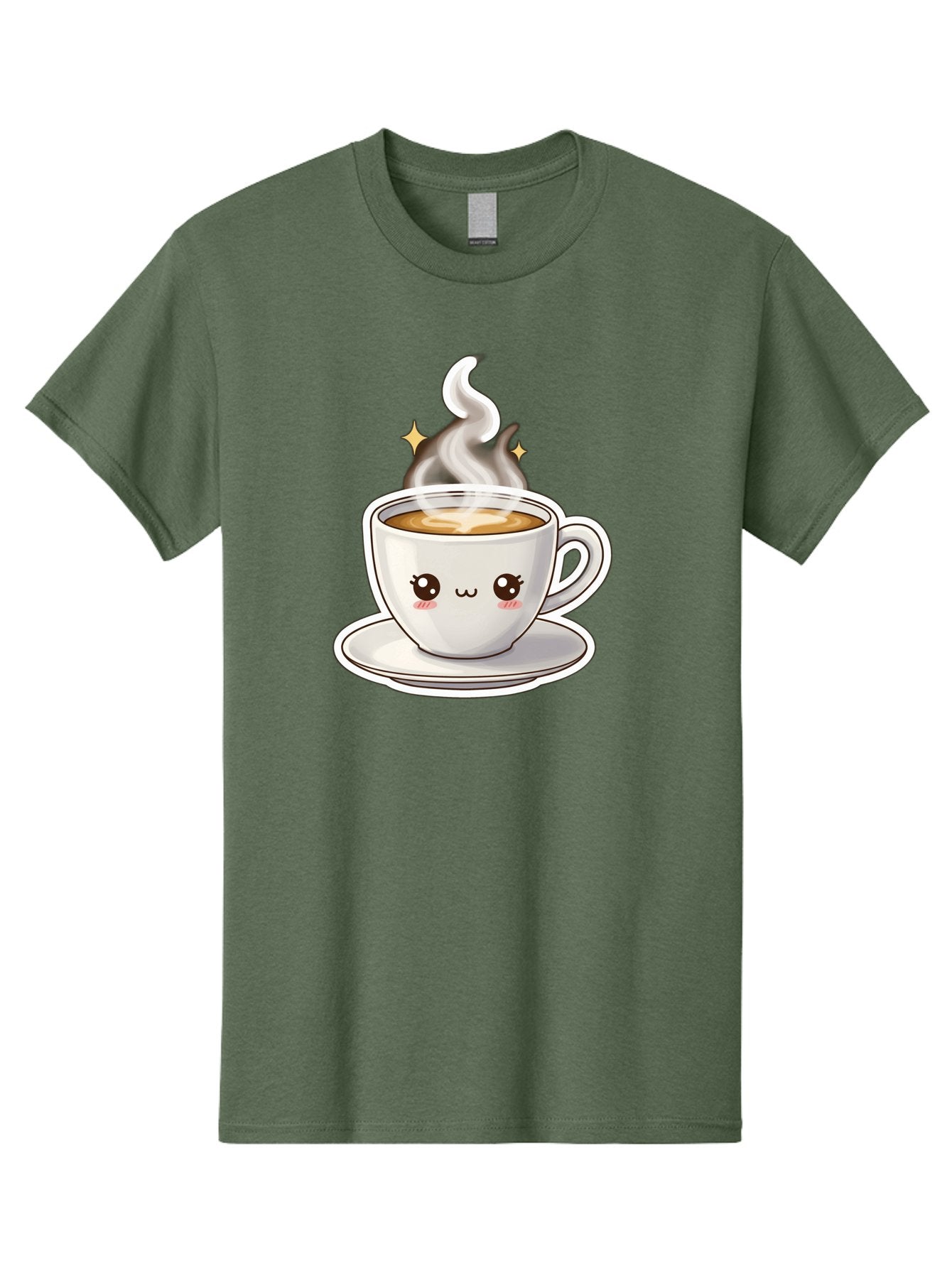 Cute-Coffee-Cup Men'S Graphic Tee, 100% Cotton, Comfortable Casual Summer Wear, Machine Washable, Cute Coffee Cup, Coffee, Coffee Break, Cartoon Character, Steaming Hot Beverage, Kawaii, Morning Pick-Me-Up, Coffee Lover, Happy Face, Espresso Bab846 11