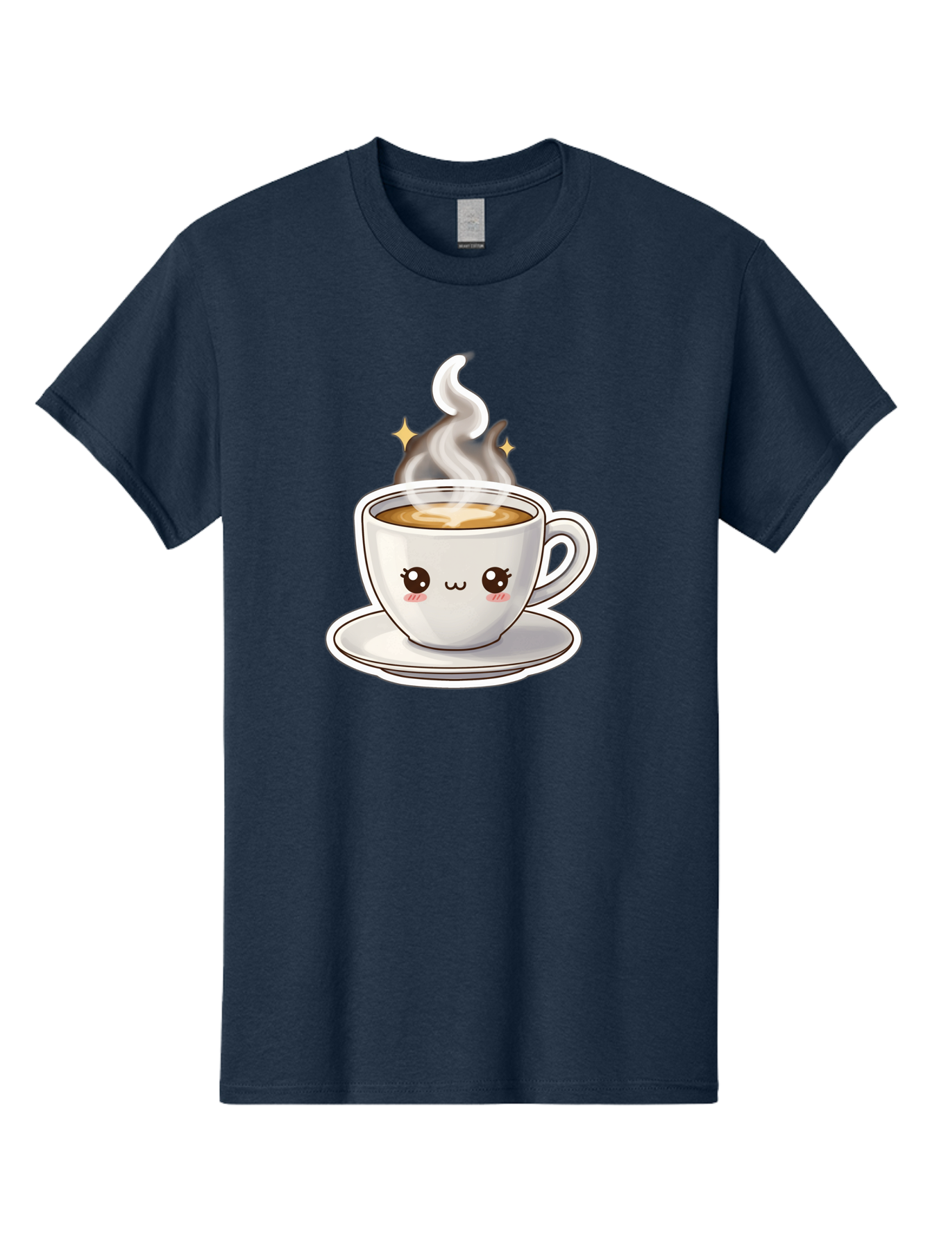 Cute-Coffee-Cup Men'S Graphic Tee, 100% Cotton, Comfortable Casual Summer Wear, Machine Washable, Cute Coffee Cup, Coffee, Coffee Break, Cartoon Character, Steaming Hot Beverage, Kawaii, Morning Pick-Me-Up, Coffee Lover, Happy Face, Espresso Bab846 11