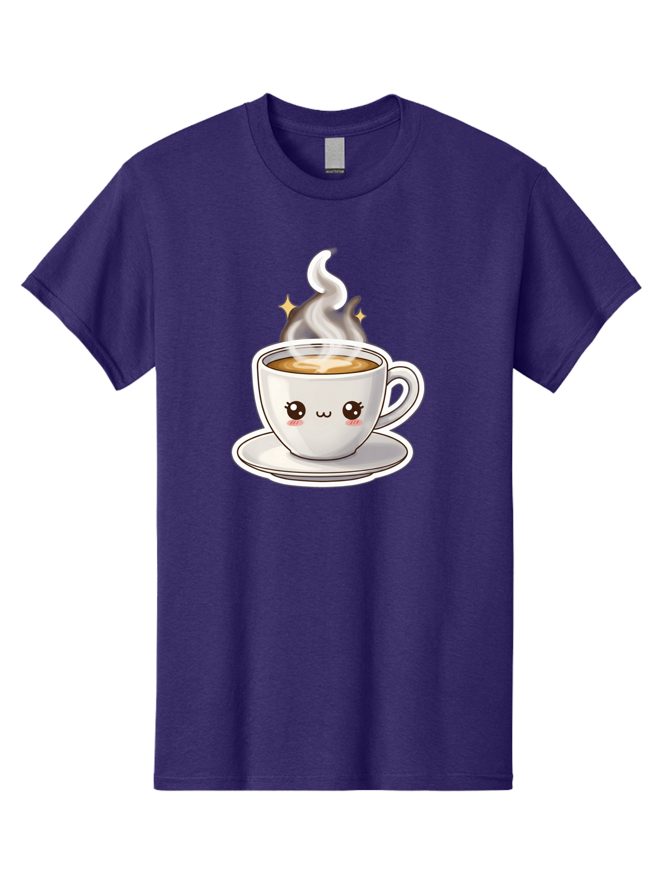Cute-Coffee-Cup Men'S Graphic Tee, 100% Cotton, Comfortable Casual Summer Wear, Machine Washable, Cute Coffee Cup, Coffee, Coffee Break, Cartoon Character, Steaming Hot Beverage, Kawaii, Morning Pick-Me-Up, Coffee Lover, Happy Face, Espresso Bab846 5