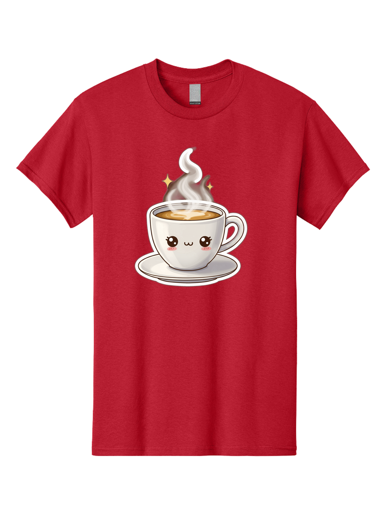 Cute-Coffee-Cup Men'S Graphic Tee, 100% Cotton, Comfortable Casual Summer Wear, Machine Washable, Cute Coffee Cup, Coffee, Coffee Break, Cartoon Character, Steaming Hot Beverage, Kawaii, Morning Pick-Me-Up, Coffee Lover, Happy Face, Espresso Bab846 12