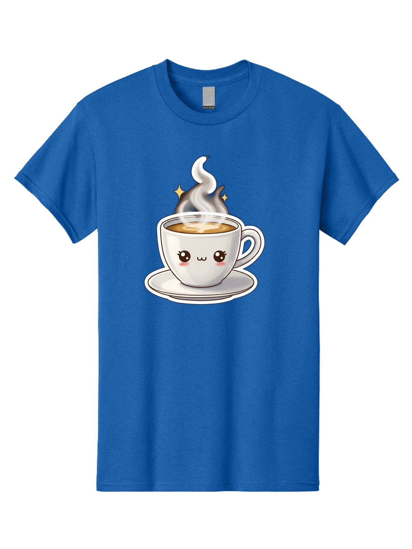 Cute-Coffee-Cup Men'S Graphic Tee, 100% Cotton, Comfortable Casual Summer Wear, Machine Washable, Cute Coffee Cup, Coffee, Coffee Break, Cartoon Character, Steaming Hot Beverage, Kawaii, Morning Pick-Me-Up, Coffee Lover, Happy Face, Espresso Bab846 15