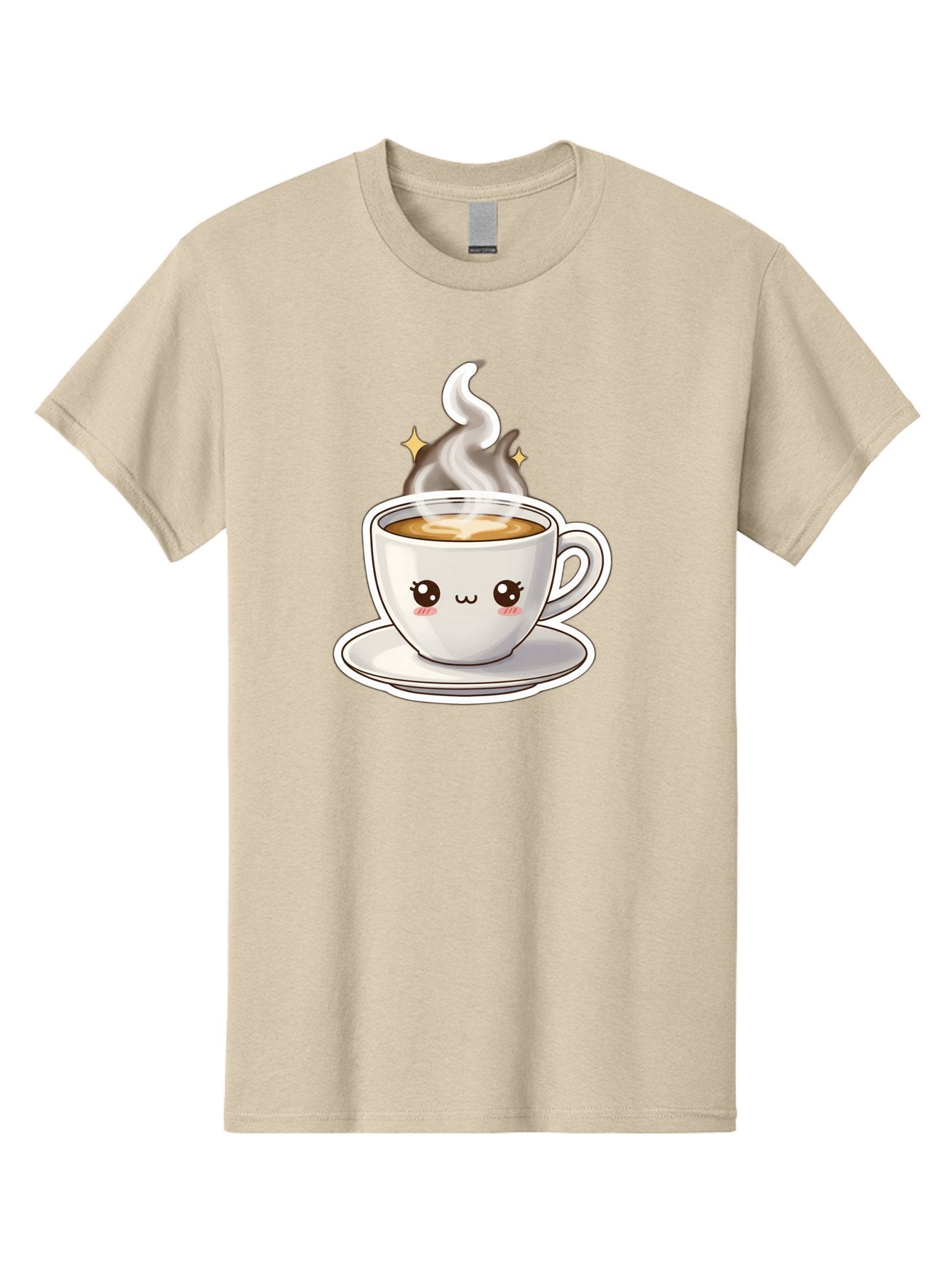 Cute-Coffee-Cup Men'S Graphic Tee, 100% Cotton, Comfortable Casual Summer Wear, Machine Washable, Cute Coffee Cup, Coffee, Coffee Break, Cartoon Character, Steaming Hot Beverage, Kawaii, Morning Pick-Me-Up, Coffee Lover, Happy Face, Espresso Bab846 14