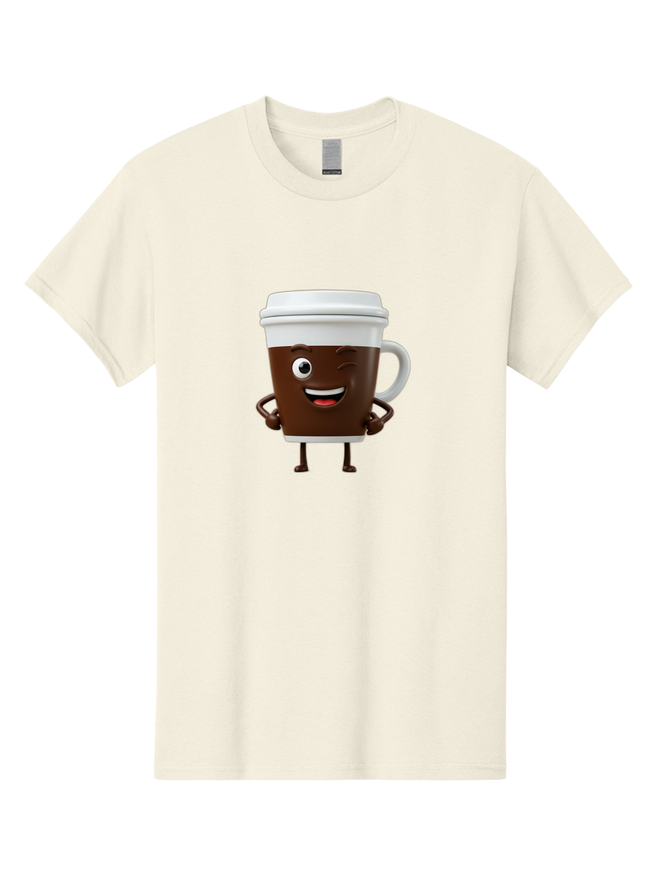 Cyclops-Coffee Men'S Graphic Tee, 100% Cotton, Comfortable Casual Summer Wear, Machine Washable, Cartoon Coffee Cup, Happy Expression, Coffee Culture, Morning Pick-Me-Up, Beverage Character, Funny Face, Playful Design, Coffee Lover, To-Go Cup Bab849 11