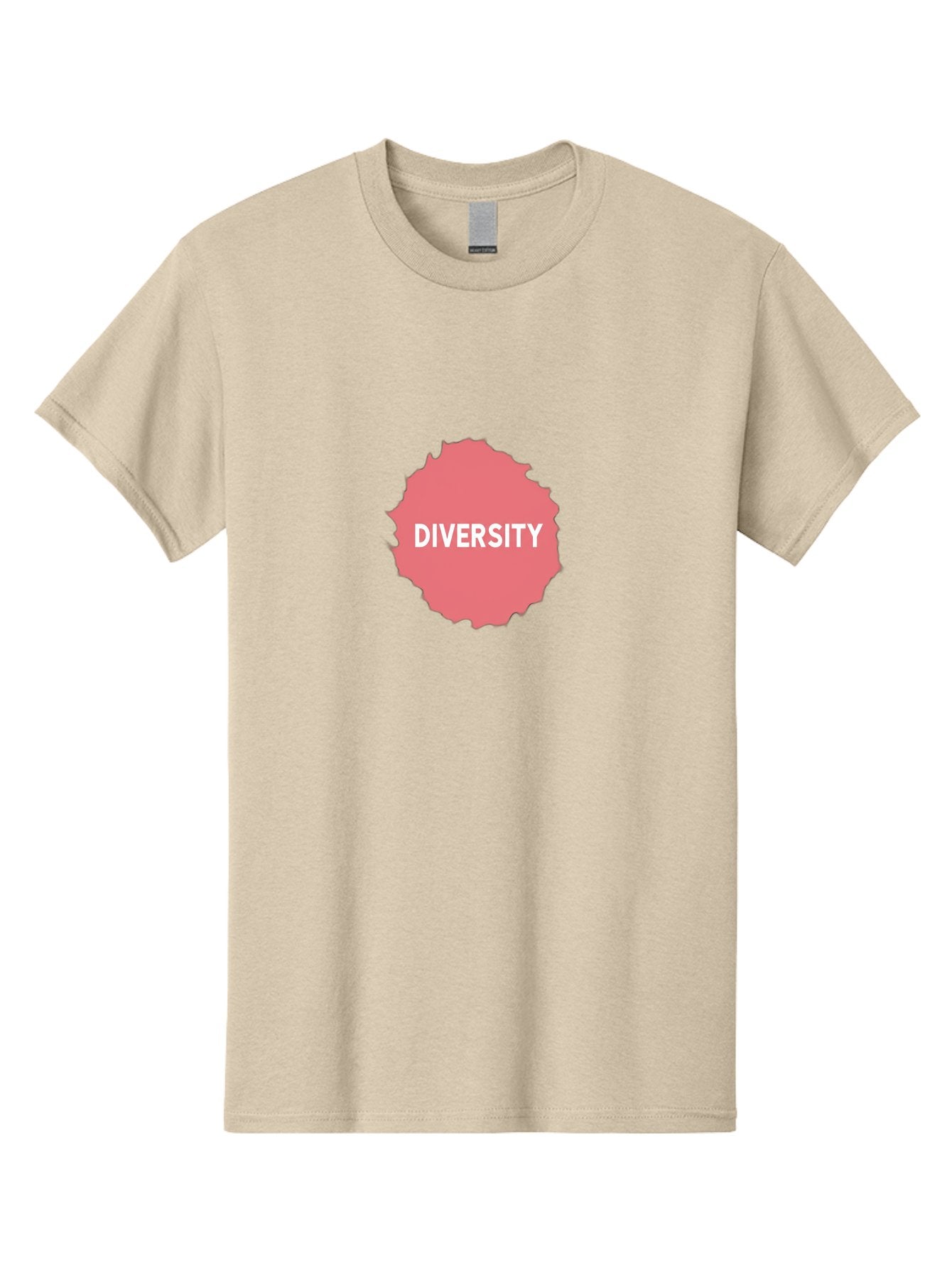 Diversity Men'S Graphic Tee, 100% Cotton, Comfortable Casual Summer Wear, Machine Washable, Diversity Concept, Pink Splash, White Text, Inclusive Messaging, Empowerment Graphics, Equality Symbols, Social Justice Imagery Bab858 14