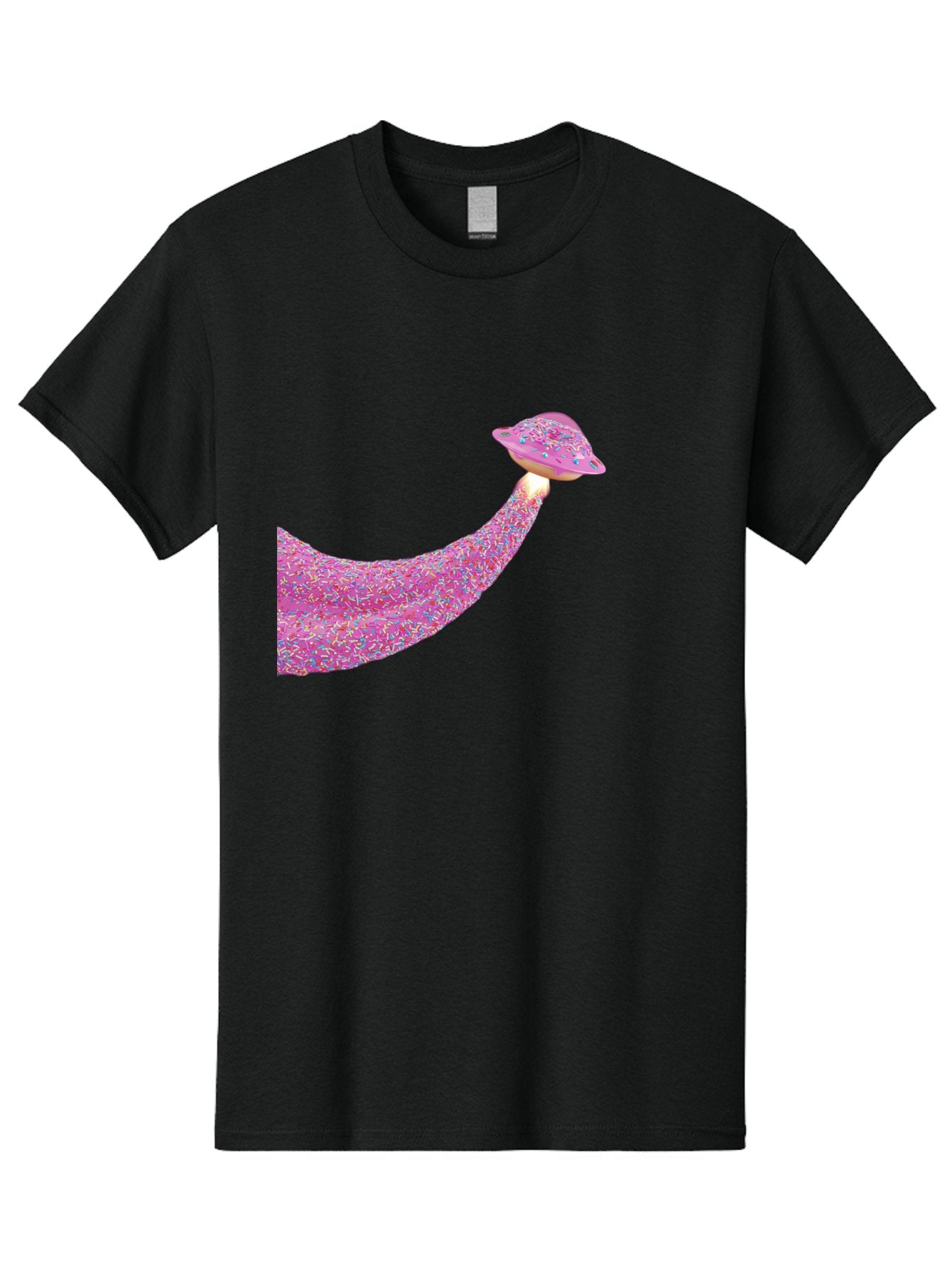 Donut-Banana Men'S Graphic Tee, 100% Cotton, Comfortable Casual Summer Wear, Machine Washable, Donut Topped Banana, Sprinkles On Banana, Sweet Treats, Colorful Dessert, Whimsical Design, Fun Illustration, Pastel Colors, Playful Art, Bab867 13