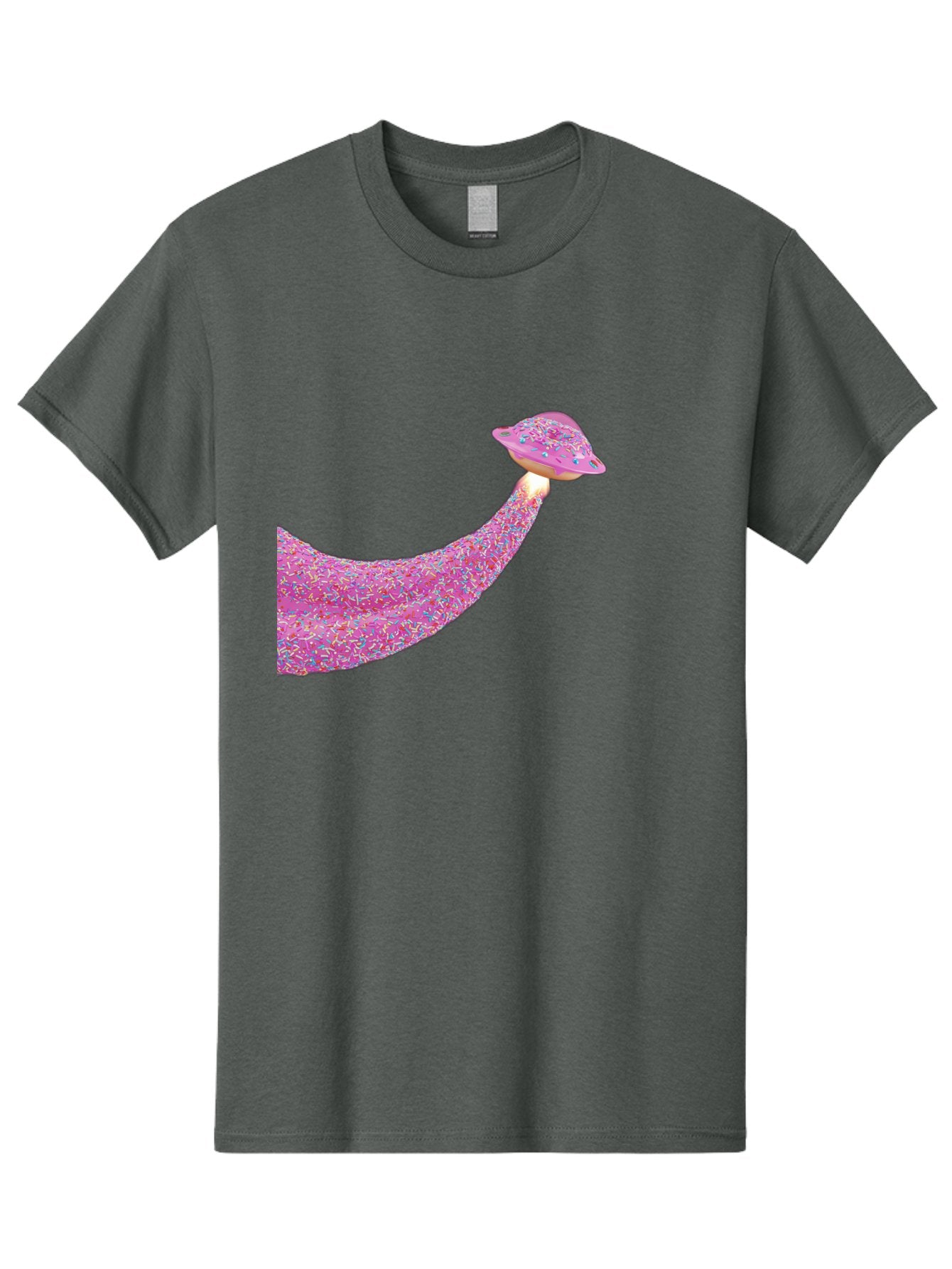 Donut-Banana Men'S Graphic Tee, 100% Cotton, Comfortable Casual Summer Wear, Machine Washable, Donut Topped Banana, Sprinkles On Banana, Sweet Treats, Colorful Dessert, Whimsical Design, Fun Illustration, Pastel Colors, Playful Art, Bab867 4