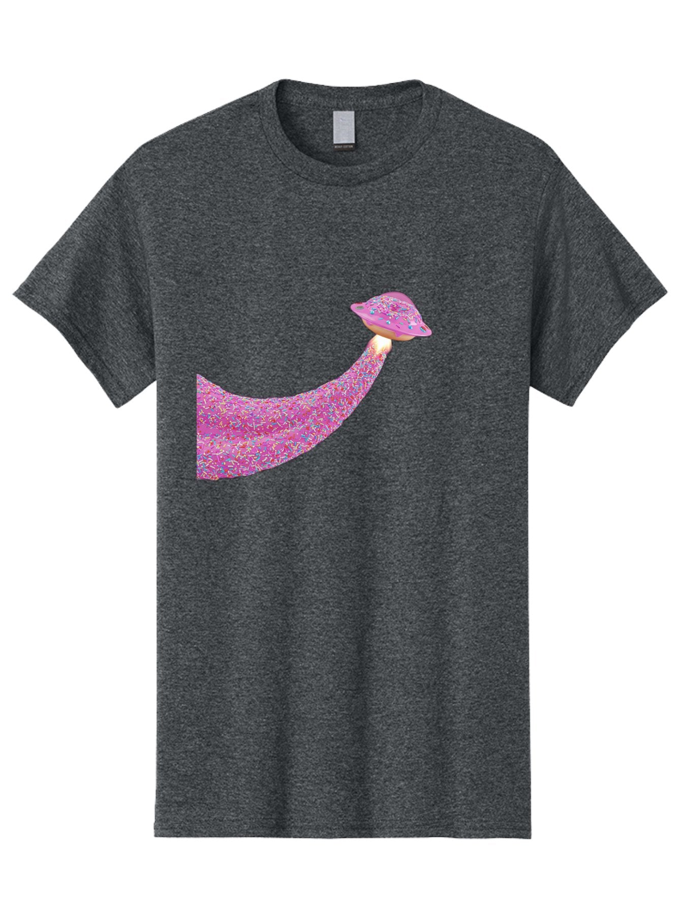 Donut-Banana Men'S Graphic Tee, 100% Cotton, Comfortable Casual Summer Wear, Machine Washable, Donut Topped Banana, Sprinkles On Banana, Sweet Treats, Colorful Dessert, Whimsical Design, Fun Illustration, Pastel Colors, Playful Art, Bab867 5