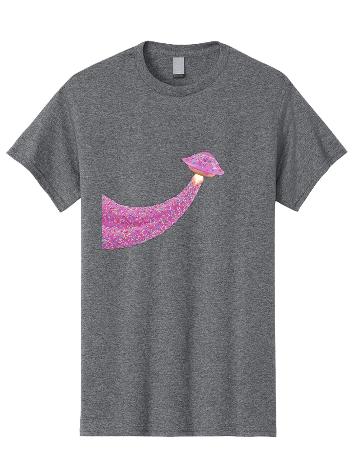 Donut-Banana Men'S Graphic Tee, 100% Cotton, Comfortable Casual Summer Wear, Machine Washable, Donut Topped Banana, Sprinkles On Banana, Sweet Treats, Colorful Dessert, Whimsical Design, Fun Illustration, Pastel Colors, Playful Art, Bab867 8