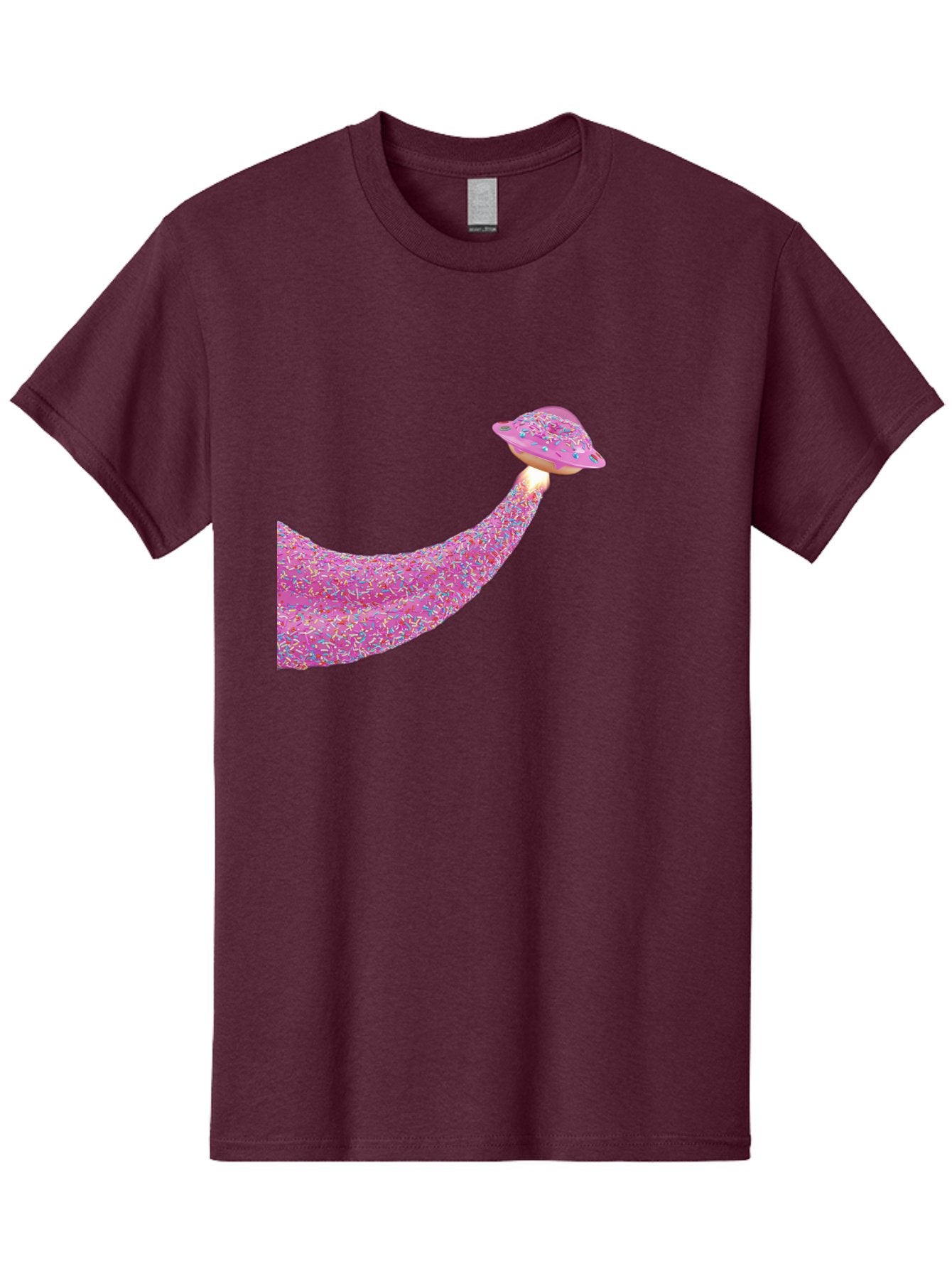 Donut-Banana Men'S Graphic Tee, 100% Cotton, Comfortable Casual Summer Wear, Machine Washable, Donut Topped Banana, Sprinkles On Banana, Sweet Treats, Colorful Dessert, Whimsical Design, Fun Illustration, Pastel Colors, Playful Art, Bab867 11