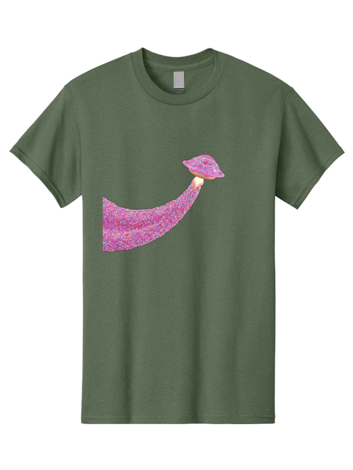 Donut-Banana Men'S Graphic Tee, 100% Cotton, Comfortable Casual Summer Wear, Machine Washable, Donut Topped Banana, Sprinkles On Banana, Sweet Treats, Colorful Dessert, Whimsical Design, Fun Illustration, Pastel Colors, Playful Art, Bab867 3