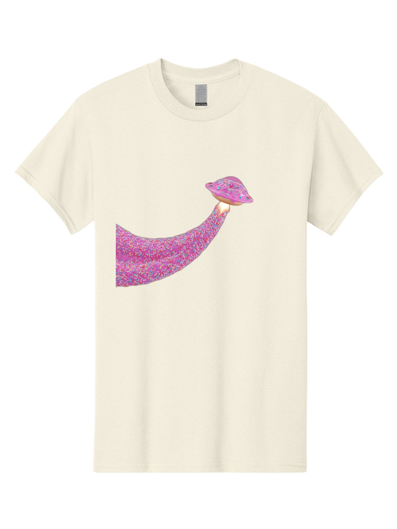 Donut-Banana Men'S Graphic Tee, 100% Cotton, Comfortable Casual Summer Wear, Machine Washable, Donut Topped Banana, Sprinkles On Banana, Sweet Treats, Colorful Dessert, Whimsical Design, Fun Illustration, Pastel Colors, Playful Art, Bab867 15