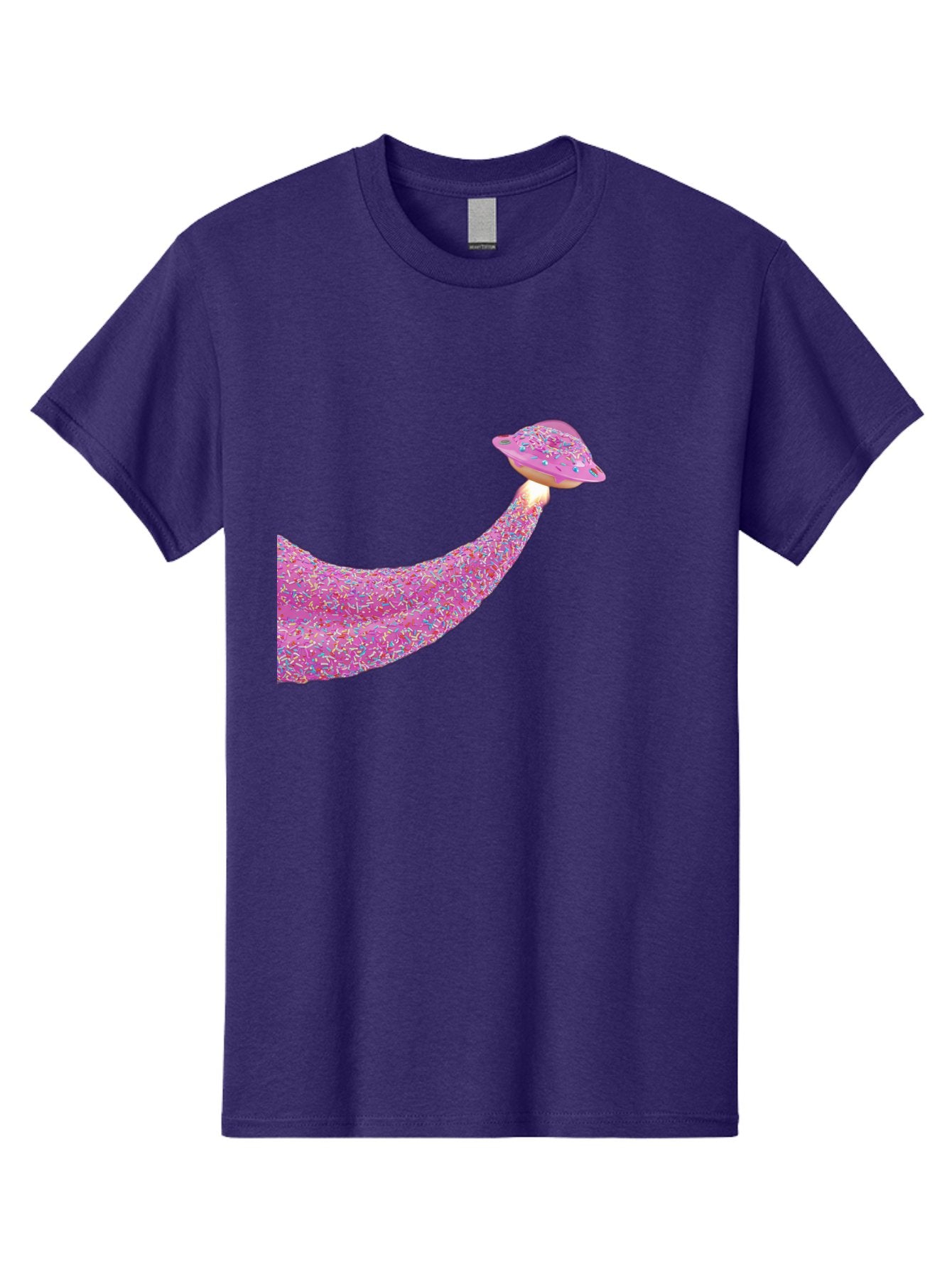 Donut-Banana Men'S Graphic Tee, 100% Cotton, Comfortable Casual Summer Wear, Machine Washable, Donut Topped Banana, Sprinkles On Banana, Sweet Treats, Colorful Dessert, Whimsical Design, Fun Illustration, Pastel Colors, Playful Art, Bab867 14