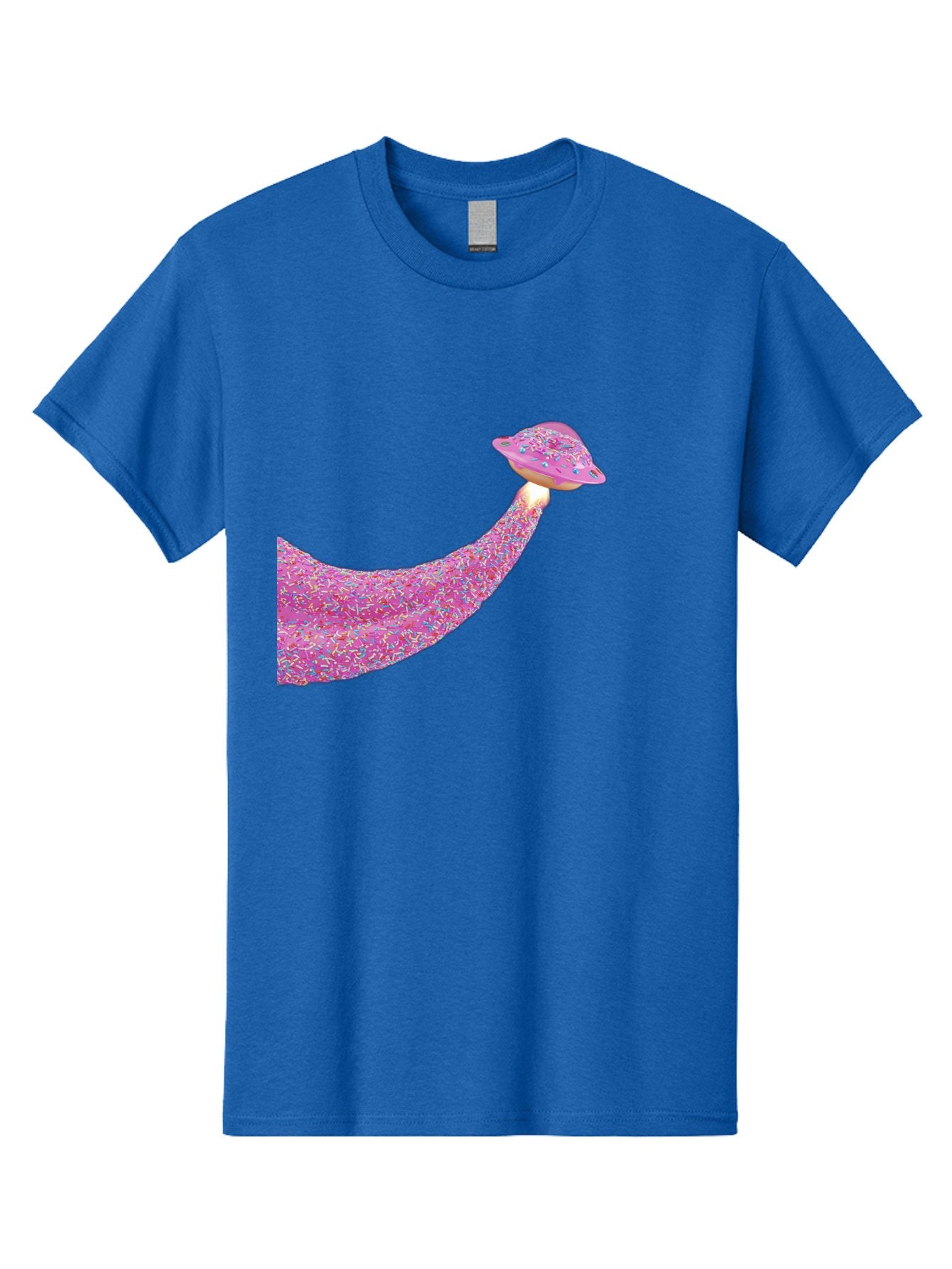 Donut-Banana Men'S Graphic Tee, 100% Cotton, Comfortable Casual Summer Wear, Machine Washable, Donut Topped Banana, Sprinkles On Banana, Sweet Treats, Colorful Dessert, Whimsical Design, Fun Illustration, Pastel Colors, Playful Art, Bab867 6