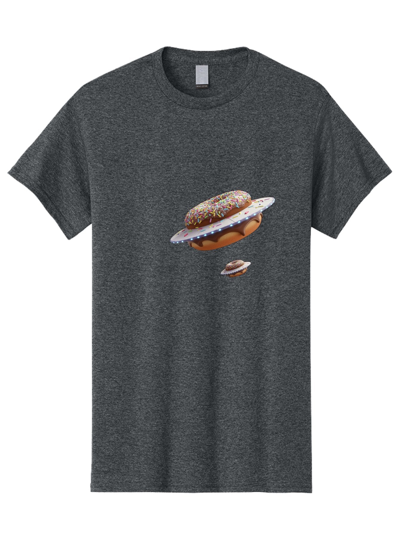 Donut-Ufo-2 Men'S Graphic Tee, 100% Cotton, Comfortable Casual Summer Wear, Machine Washable, Donut Ufo, Sprinkles, Colorful Treats, Flying Donuts, Sweet Galaxy, Whimsical Dessert, Digital Art, Creative Design, Fun Food Bab874 9