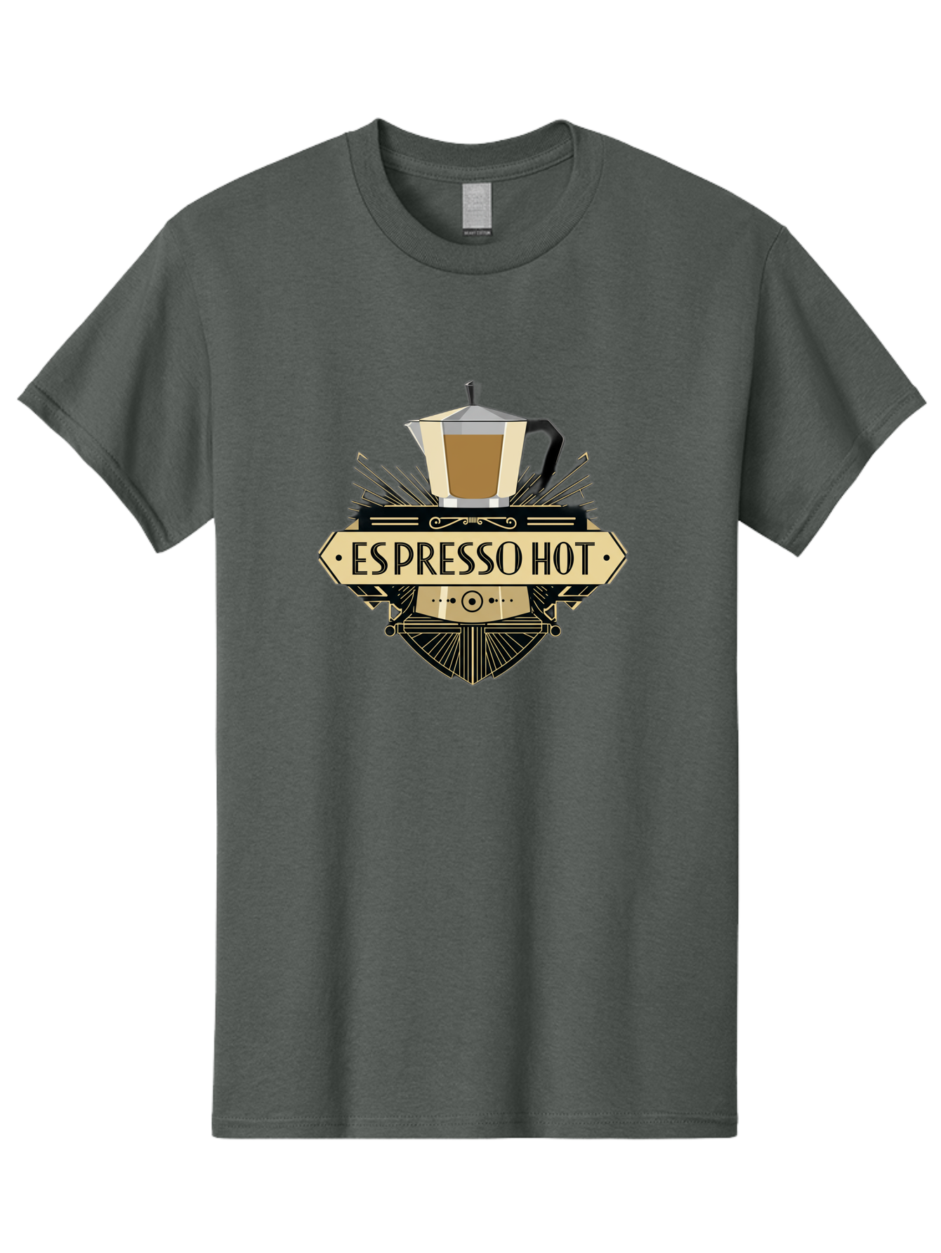 Espresso-Hot Men'S Graphic Tee, 100% Cotton, Comfortable Casual Summer Wear, Machine Washable, Coffee Shop Logo, Espresso Machine, Hot Coffee, Coffee Culture, Cafe Branding, Coffee Art, Coffee Design, Espresso Love, Coffee Signs, Bab889 12