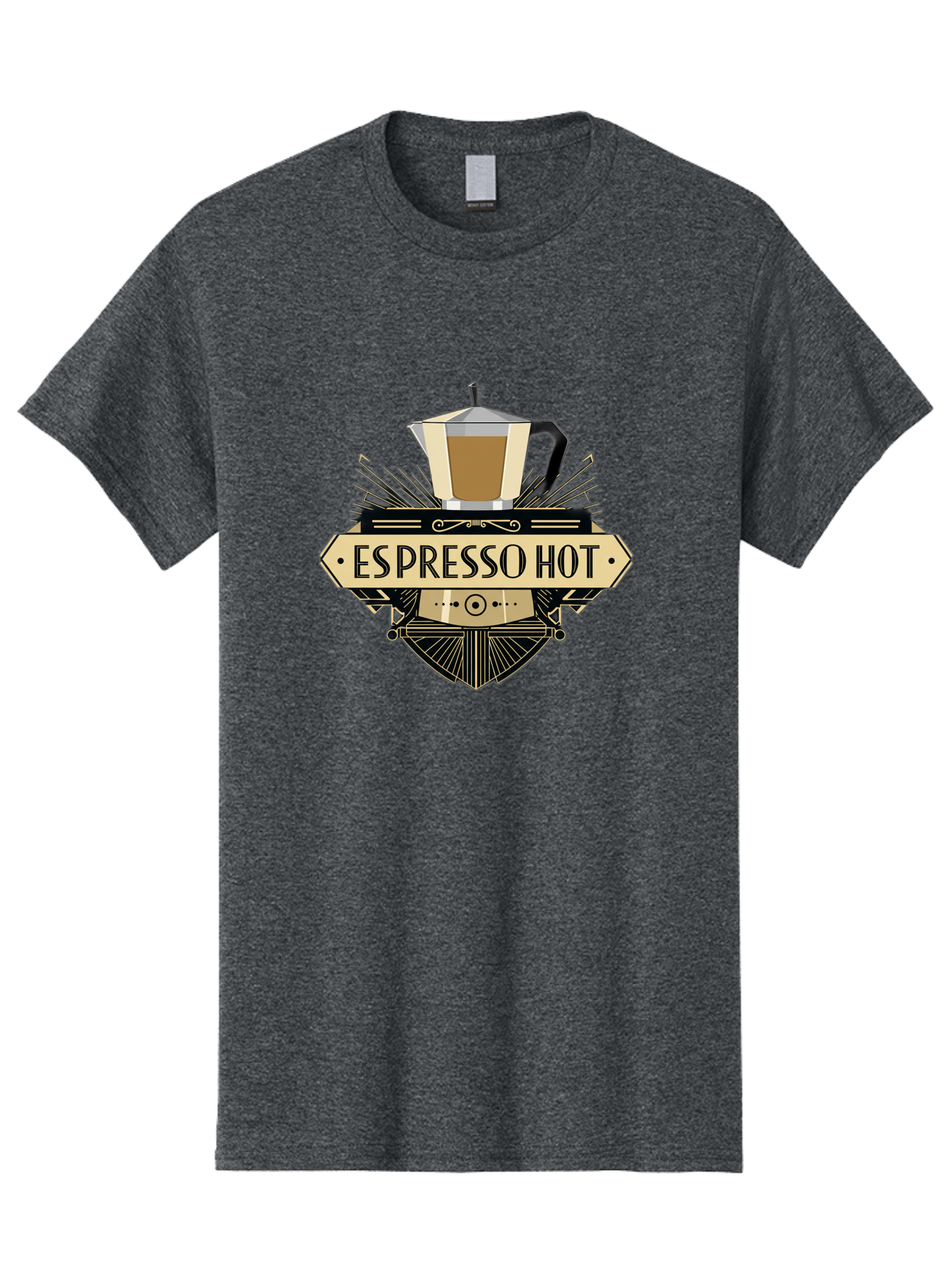 Espresso-Hot Men'S Graphic Tee, 100% Cotton, Comfortable Casual Summer Wear, Machine Washable, Coffee Shop Logo, Espresso Machine, Hot Coffee, Coffee Culture, Cafe Branding, Coffee Art, Coffee Design, Espresso Love, Coffee Signs, Bab889 14