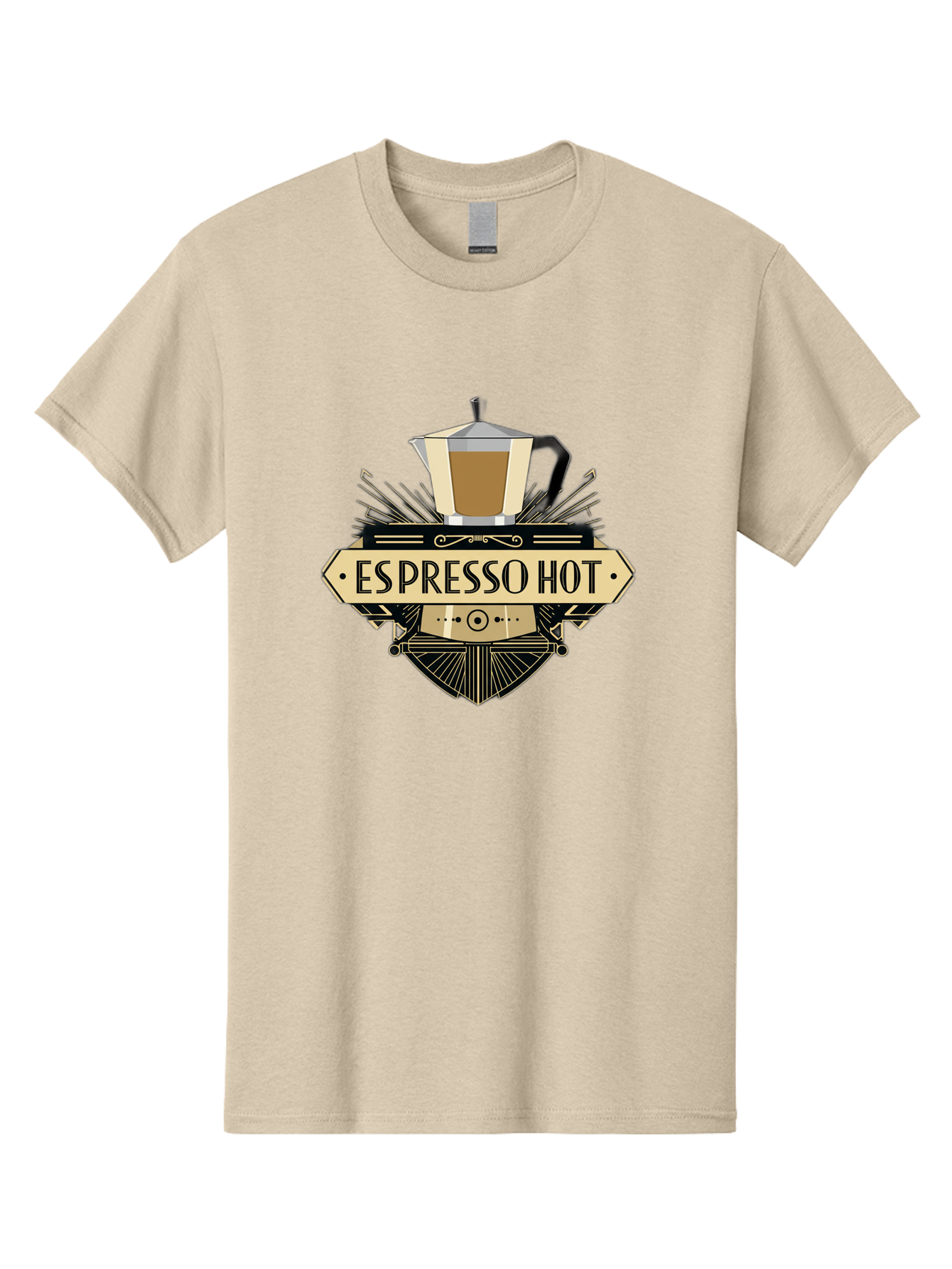 Espresso-Hot Men'S Graphic Tee, 100% Cotton, Comfortable Casual Summer Wear, Machine Washable, Coffee Shop Logo, Espresso Machine, Hot Coffee, Coffee Culture, Cafe Branding, Coffee Art, Coffee Design, Espresso Love, Coffee Signs, Bab889 6