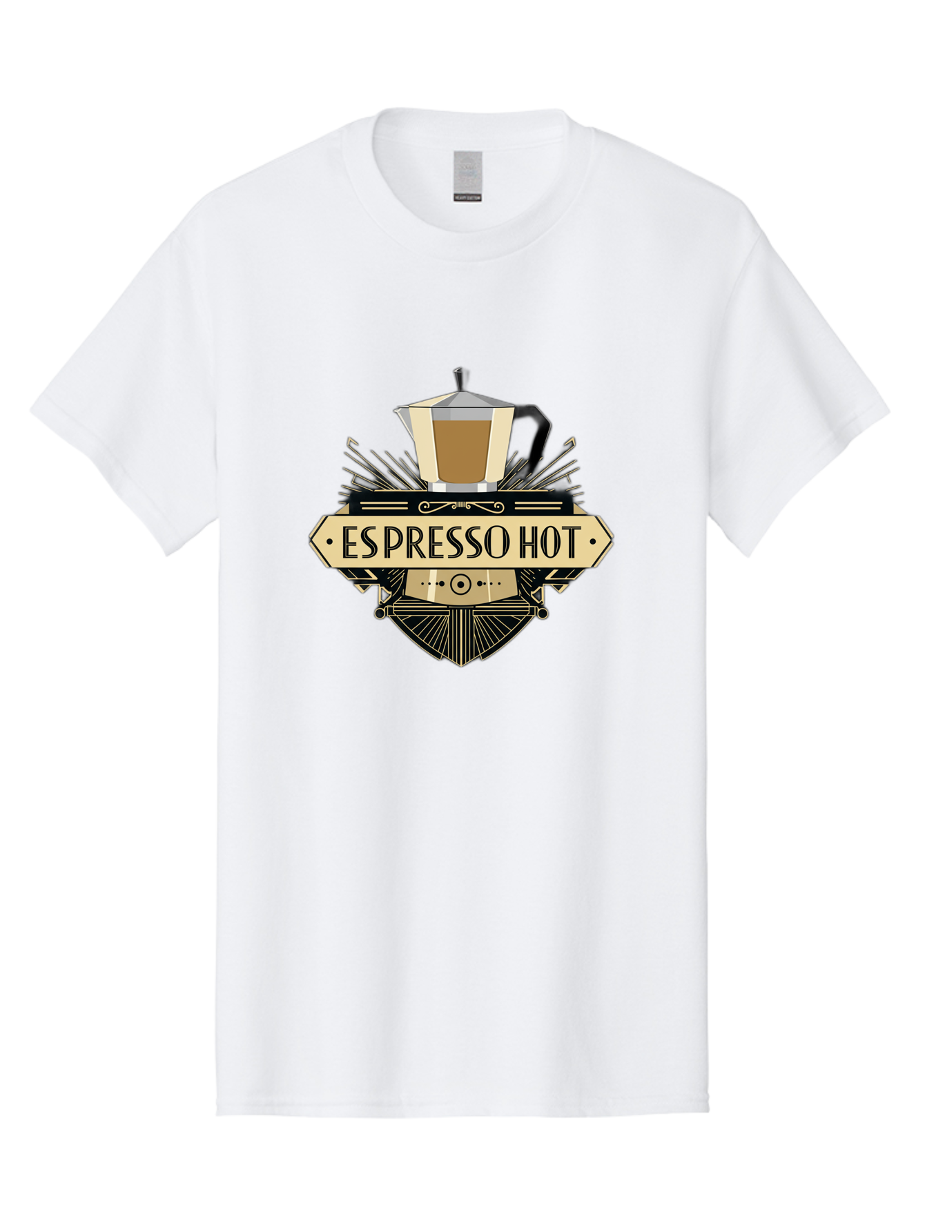 Espresso-Hot Men'S Graphic Tee, 100% Cotton, Comfortable Casual Summer Wear, Machine Washable, Coffee Shop Logo, Espresso Machine, Hot Coffee, Coffee Culture, Cafe Branding, Coffee Art, Coffee Design, Espresso Love, Coffee Signs, Bab889 7