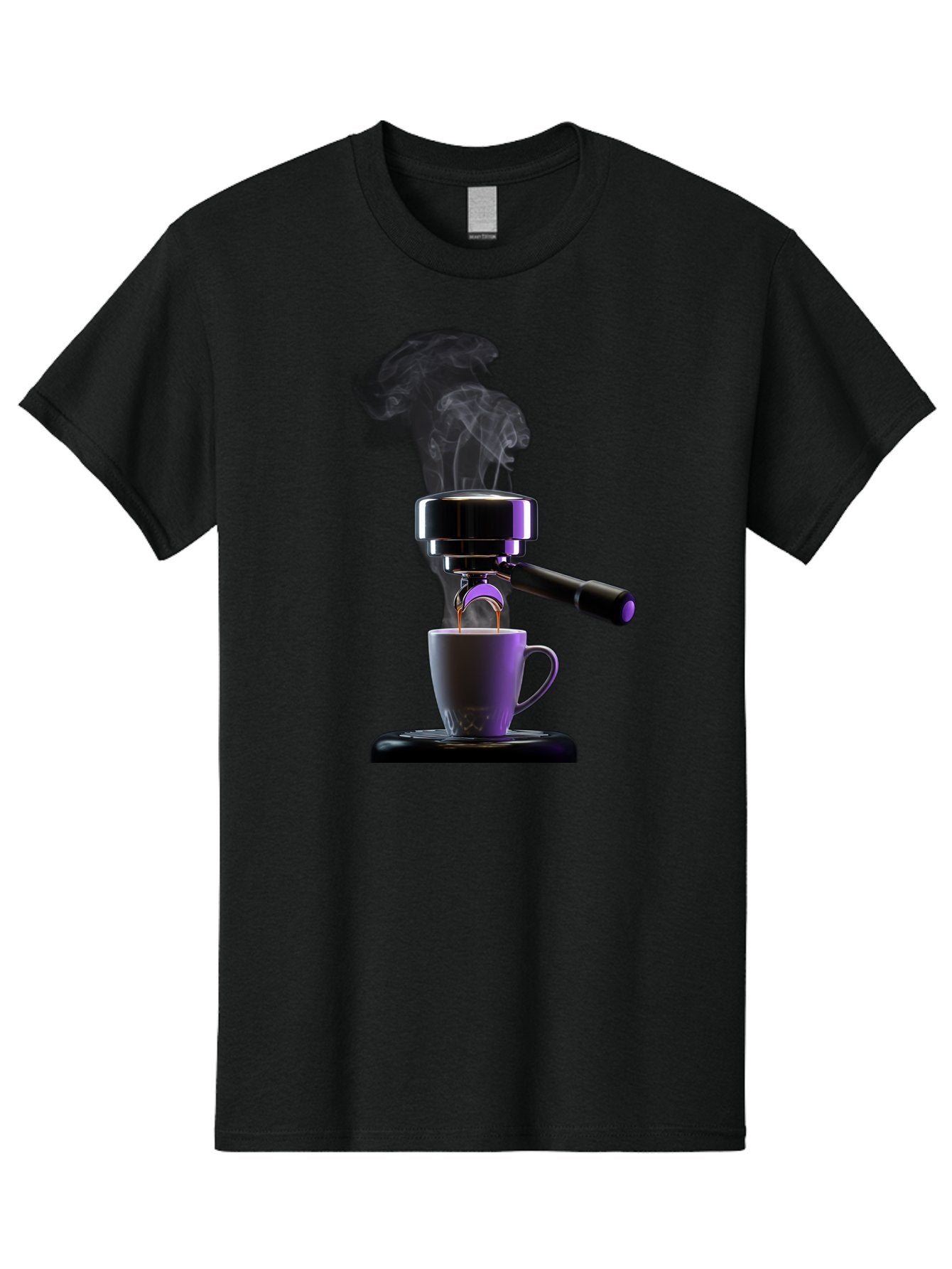 Espresso-Machine Men'S Graphic Tee, 100% Cotton, Comfortable Casual Summer Wear, Machine Washable, Espresso Machine, Coffee Cup, Steam Rising, Coffee Brewing, Black Coffee, Cafe Culture, Coffee Art, Morning Coffee, Espresso Shot, Coffee Time Bab890 4