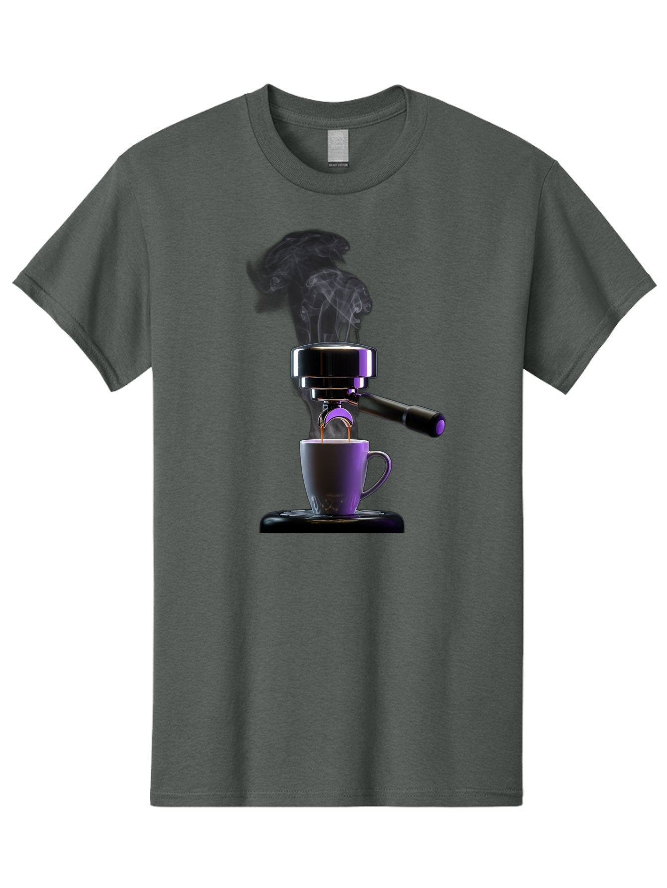 Espresso-Machine Men'S Graphic Tee, 100% Cotton, Comfortable Casual Summer Wear, Machine Washable, Espresso Machine, Coffee Cup, Steam Rising, Coffee Brewing, Black Coffee, Cafe Culture, Coffee Art, Morning Coffee, Espresso Shot, Coffee Time Bab890 14