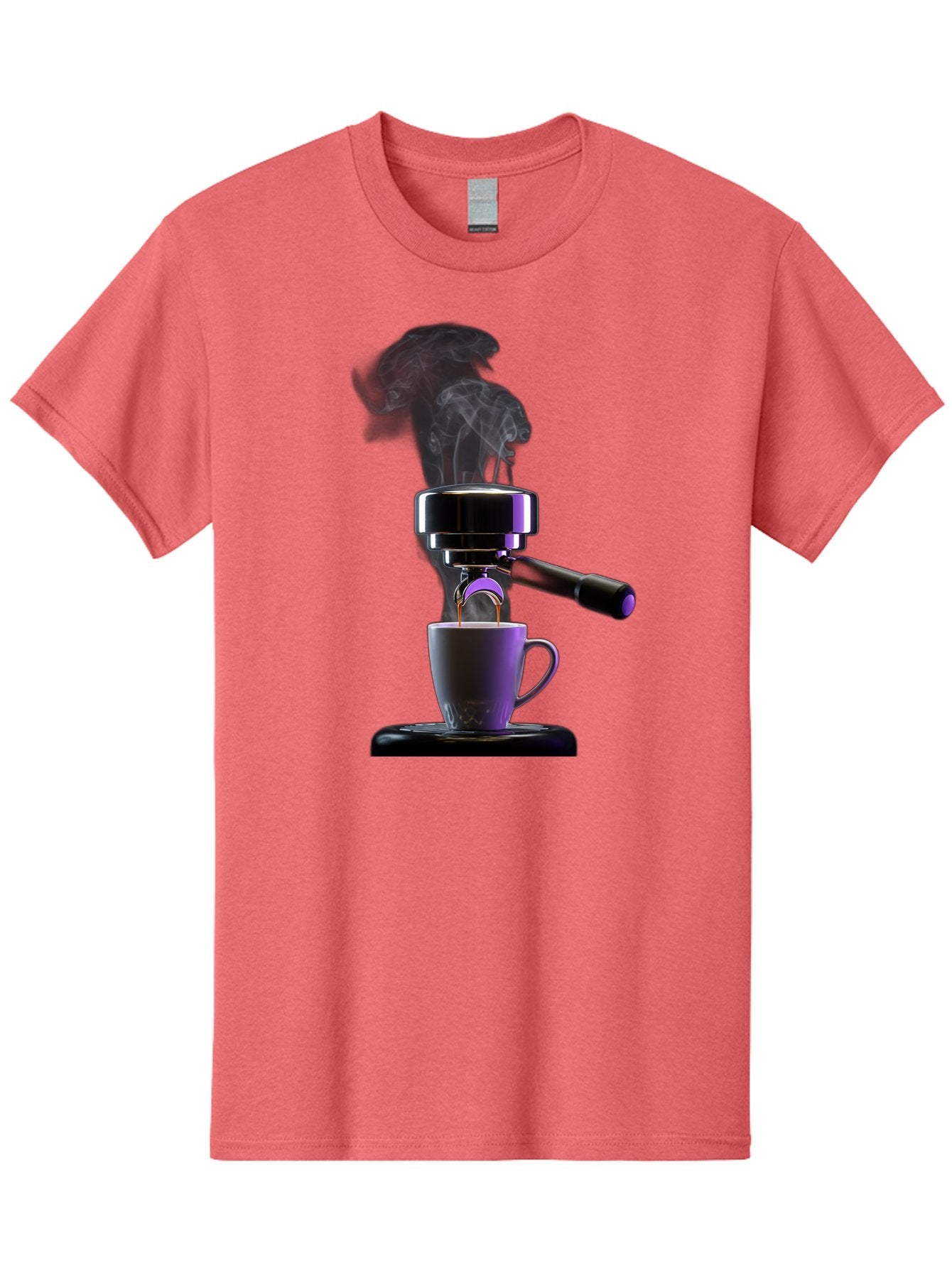 Espresso-Machine Men'S Graphic Tee, 100% Cotton, Comfortable Casual Summer Wear, Machine Washable, Espresso Machine, Coffee Cup, Steam Rising, Coffee Brewing, Black Coffee, Cafe Culture, Coffee Art, Morning Coffee, Espresso Shot, Coffee Time Bab890 9