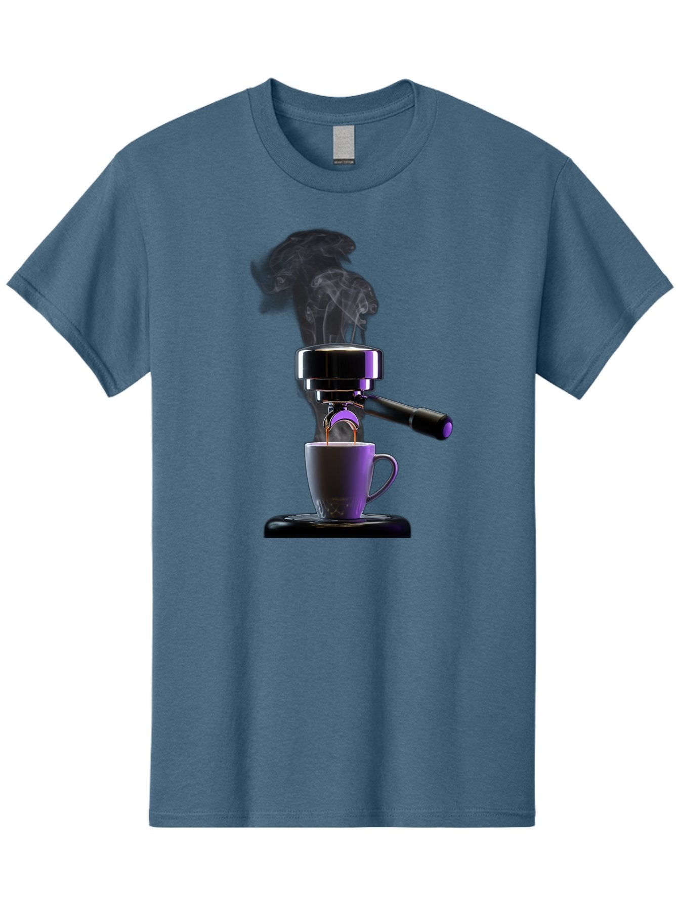 Espresso-Machine Men'S Graphic Tee, 100% Cotton, Comfortable Casual Summer Wear, Machine Washable, Espresso Machine, Coffee Cup, Steam Rising, Coffee Brewing, Black Coffee, Cafe Culture, Coffee Art, Morning Coffee, Espresso Shot, Coffee Time Bab890 12