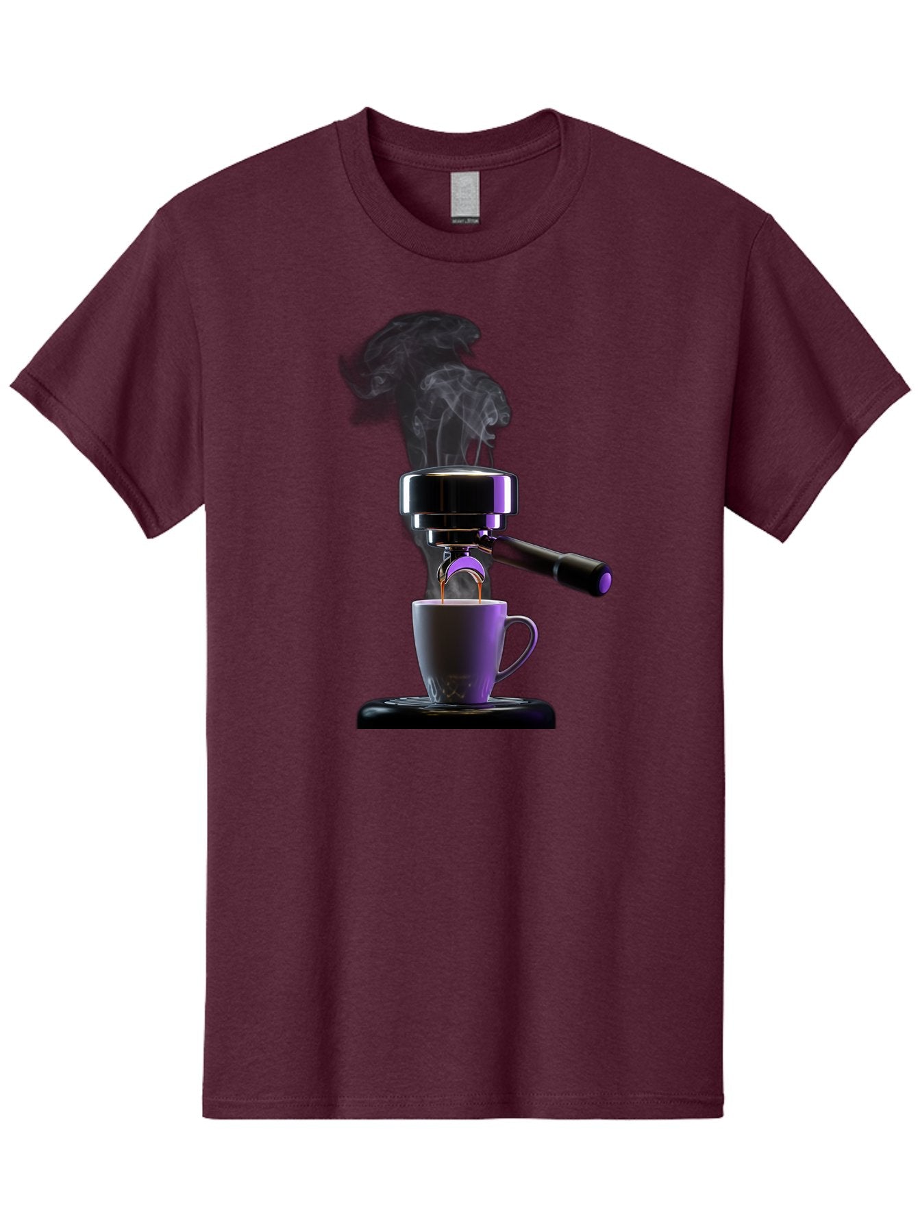 Espresso-Machine Men'S Graphic Tee, 100% Cotton, Comfortable Casual Summer Wear, Machine Washable, Espresso Machine, Coffee Cup, Steam Rising, Coffee Brewing, Black Coffee, Cafe Culture, Coffee Art, Morning Coffee, Espresso Shot, Coffee Time Bab890 15