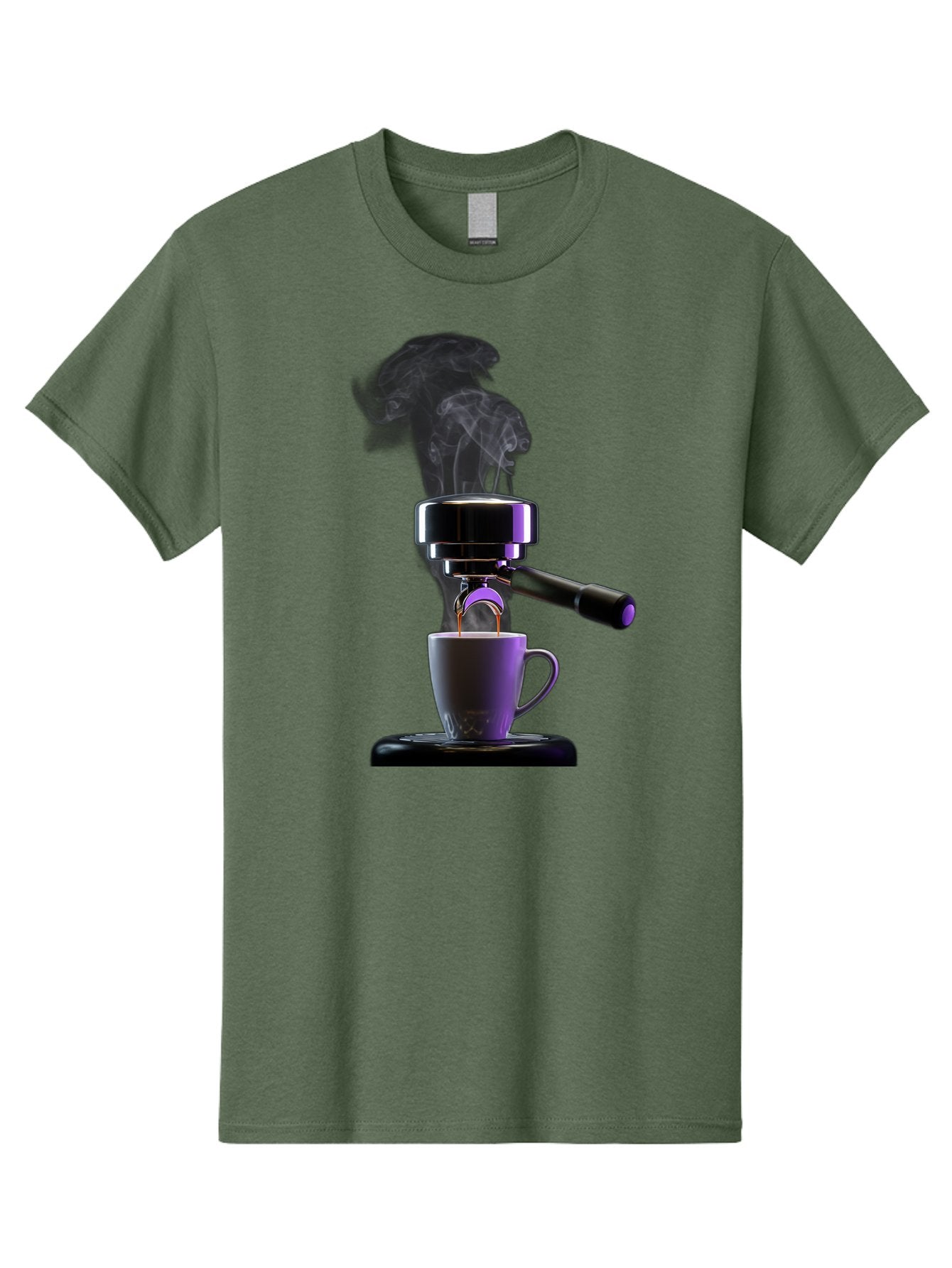Espresso-Machine Men'S Graphic Tee, 100% Cotton, Comfortable Casual Summer Wear, Machine Washable, Espresso Machine, Coffee Cup, Steam Rising, Coffee Brewing, Black Coffee, Cafe Culture, Coffee Art, Morning Coffee, Espresso Shot, Coffee Time Bab890 8