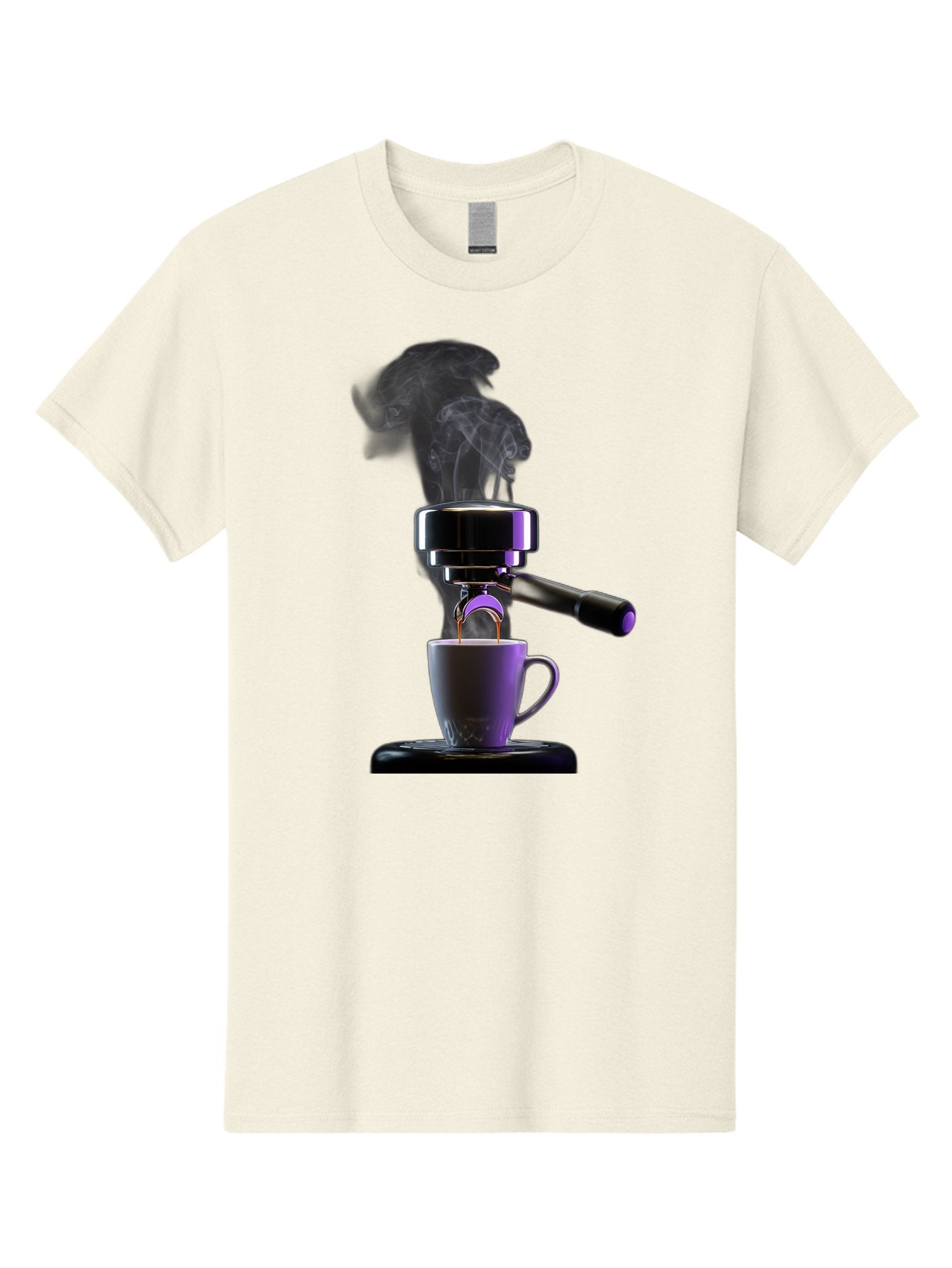Espresso-Machine Men'S Graphic Tee, 100% Cotton, Comfortable Casual Summer Wear, Machine Washable, Espresso Machine, Coffee Cup, Steam Rising, Coffee Brewing, Black Coffee, Cafe Culture, Coffee Art, Morning Coffee, Espresso Shot, Coffee Time Bab890
