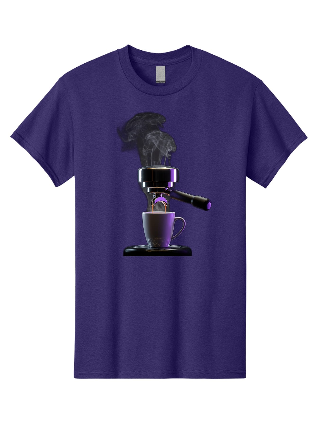 Espresso-Machine Men'S Graphic Tee, 100% Cotton, Comfortable Casual Summer Wear, Machine Washable, Espresso Machine, Coffee Cup, Steam Rising, Coffee Brewing, Black Coffee, Cafe Culture, Coffee Art, Morning Coffee, Espresso Shot, Coffee Time Bab890 7
