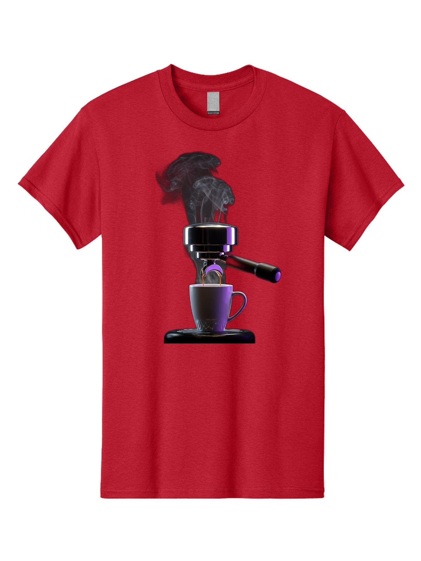 Espresso-Machine Men'S Graphic Tee, 100% Cotton, Comfortable Casual Summer Wear, Machine Washable, Espresso Machine, Coffee Cup, Steam Rising, Coffee Brewing, Black Coffee, Cafe Culture, Coffee Art, Morning Coffee, Espresso Shot, Coffee Time Bab890 11