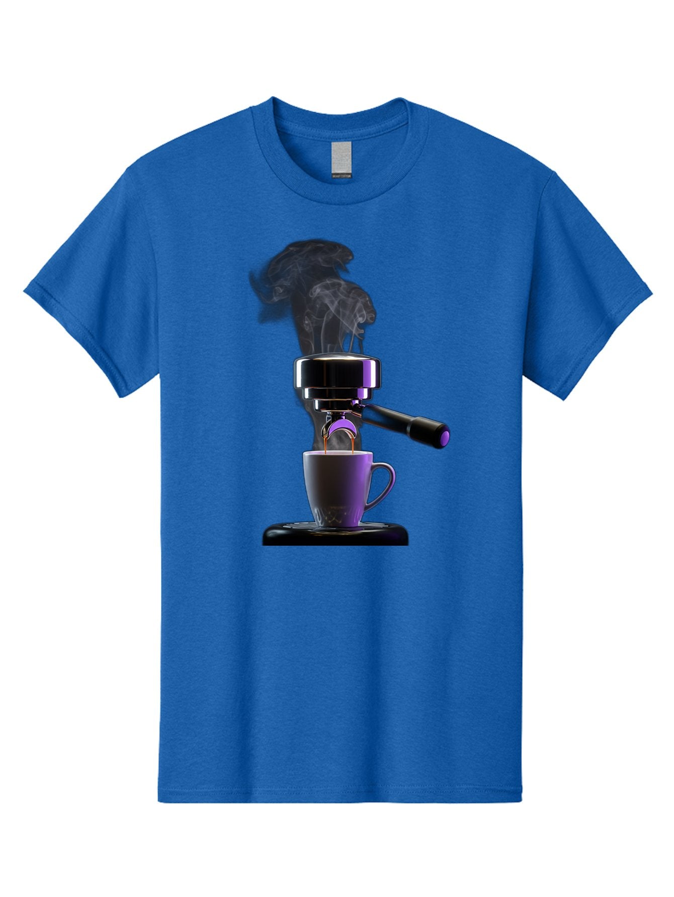 Espresso-Machine Men'S Graphic Tee, 100% Cotton, Comfortable Casual Summer Wear, Machine Washable, Espresso Machine, Coffee Cup, Steam Rising, Coffee Brewing, Black Coffee, Cafe Culture, Coffee Art, Morning Coffee, Espresso Shot, Coffee Time Bab890 13
