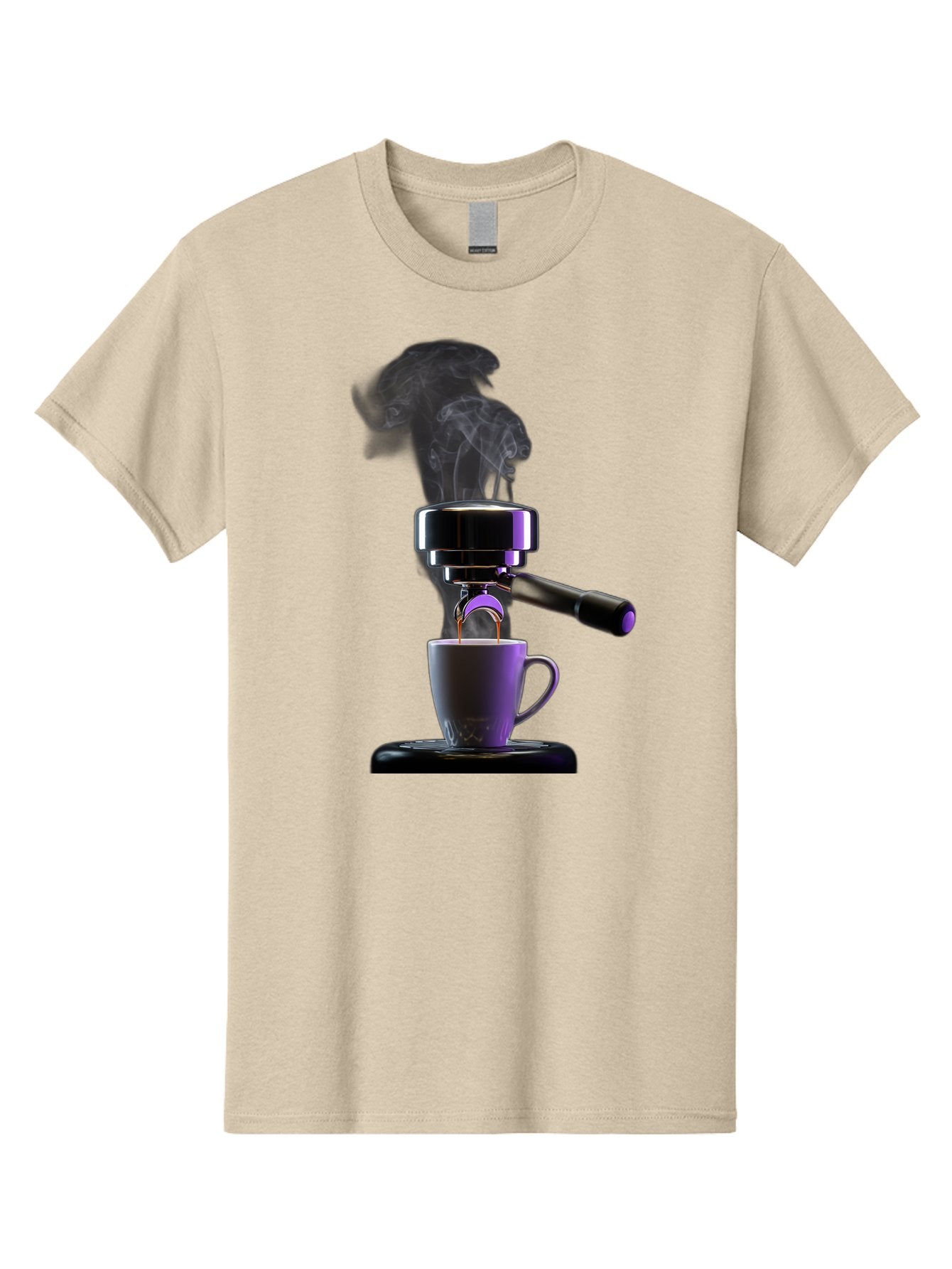 Espresso-Machine Men'S Graphic Tee, 100% Cotton, Comfortable Casual Summer Wear, Machine Washable, Espresso Machine, Coffee Cup, Steam Rising, Coffee Brewing, Black Coffee, Cafe Culture, Coffee Art, Morning Coffee, Espresso Shot, Coffee Time Bab890 6